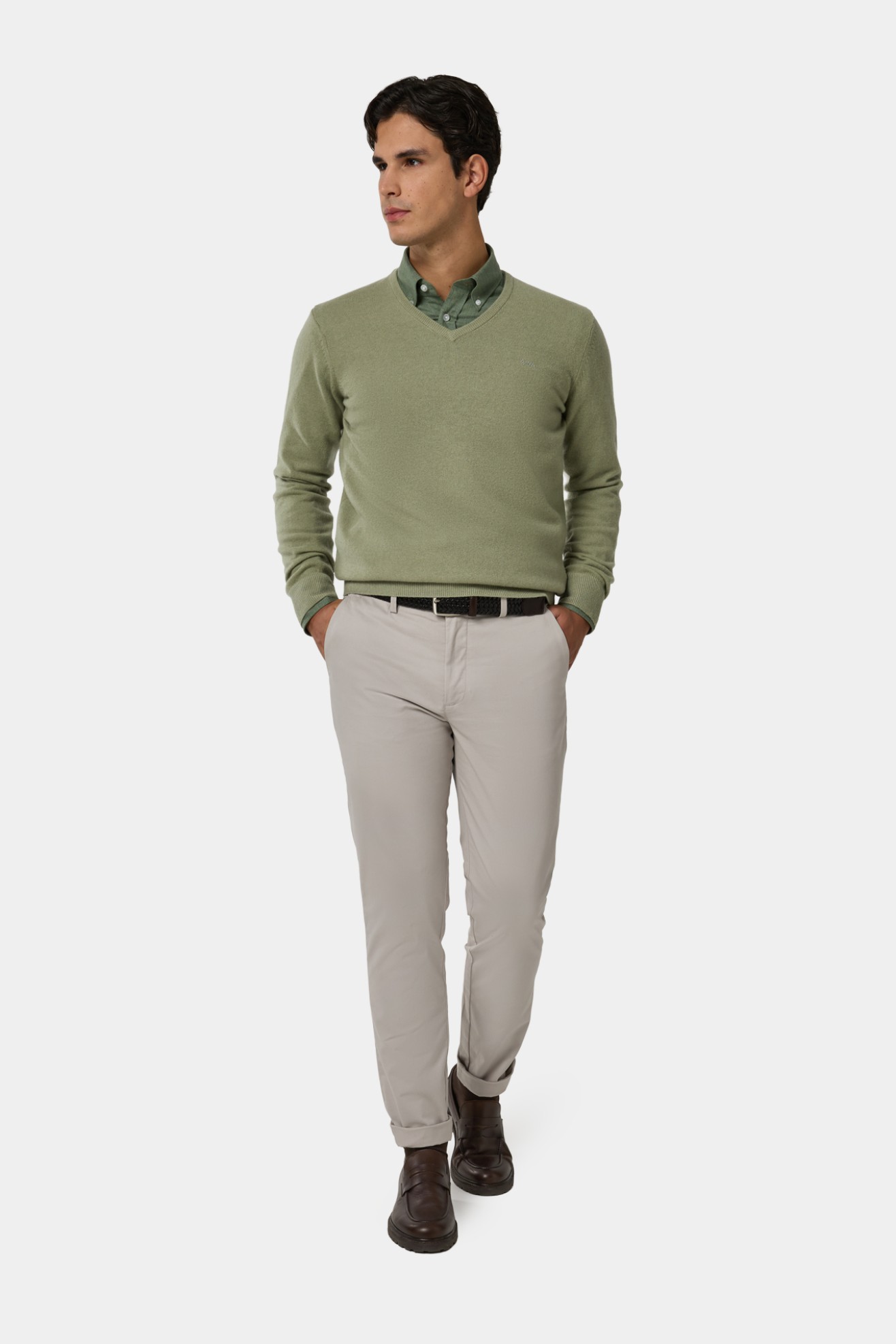 Camisola de malha em l