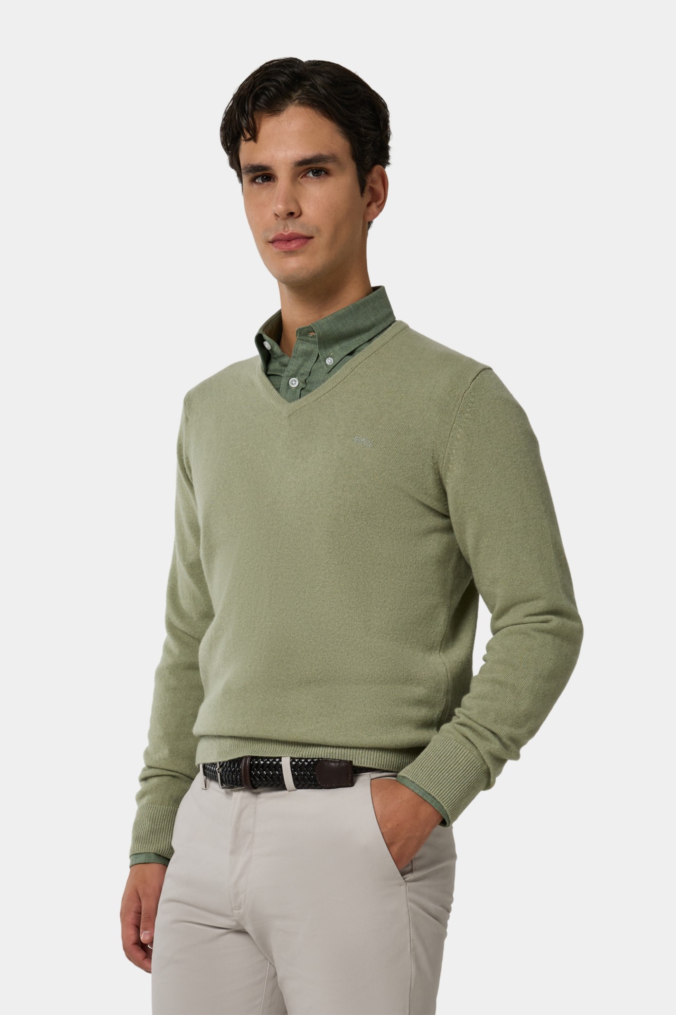 Camisola de malha em l