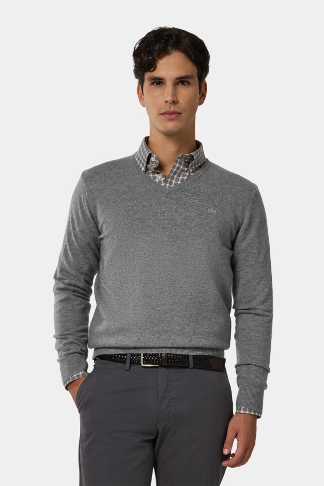 Camisola de malha em l