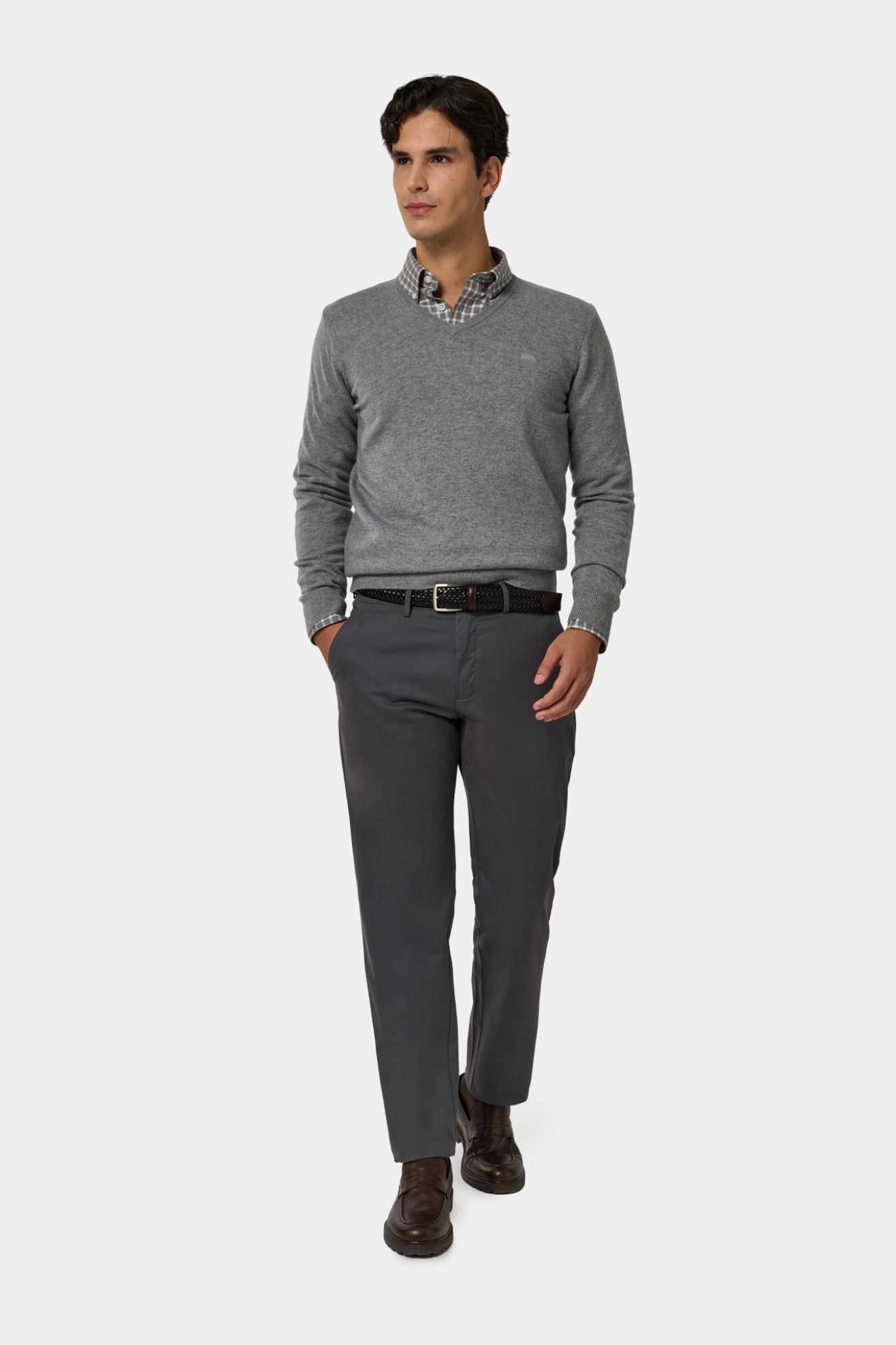 Camisola de malha em l