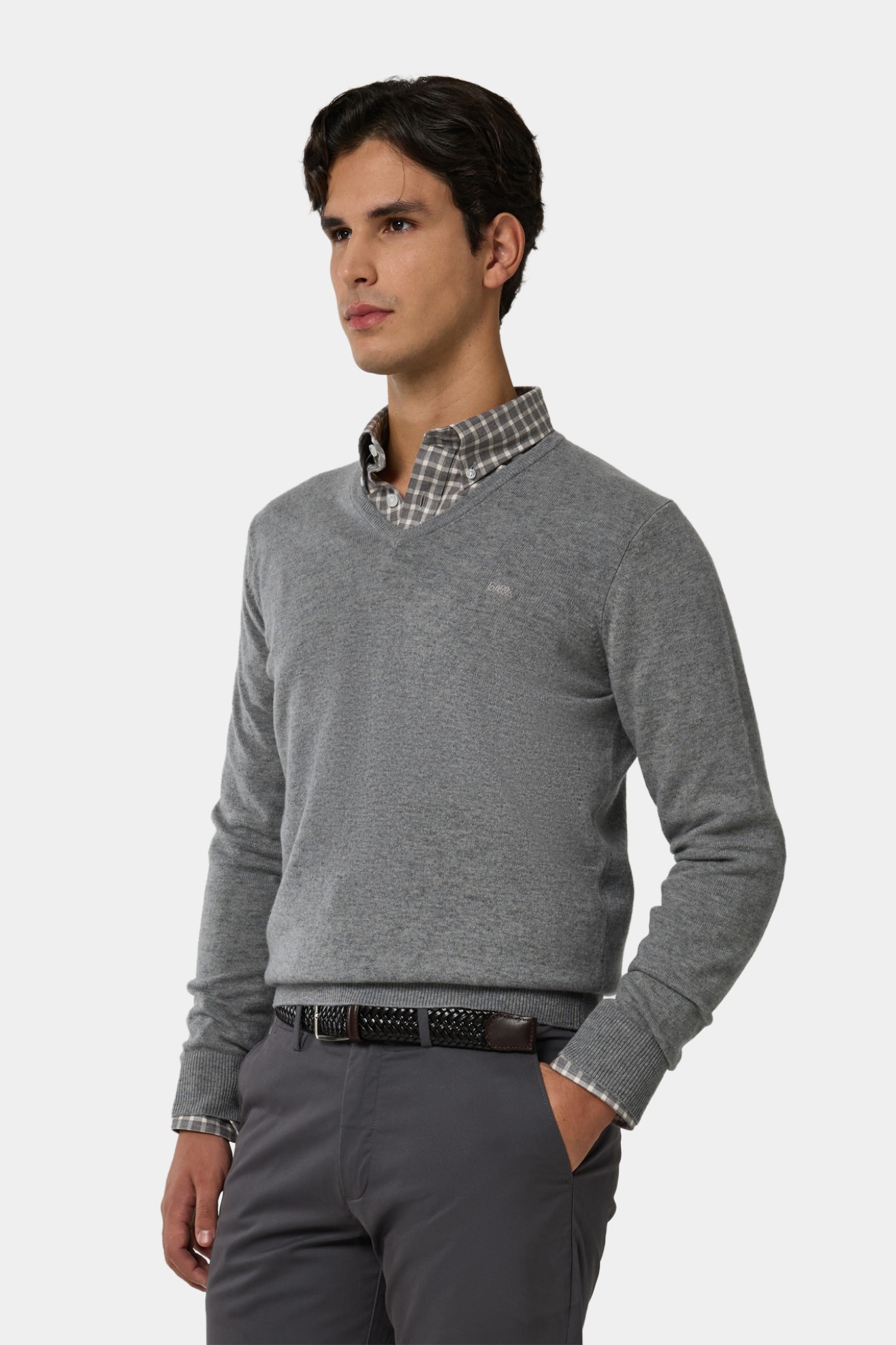 Camisola de malha em l