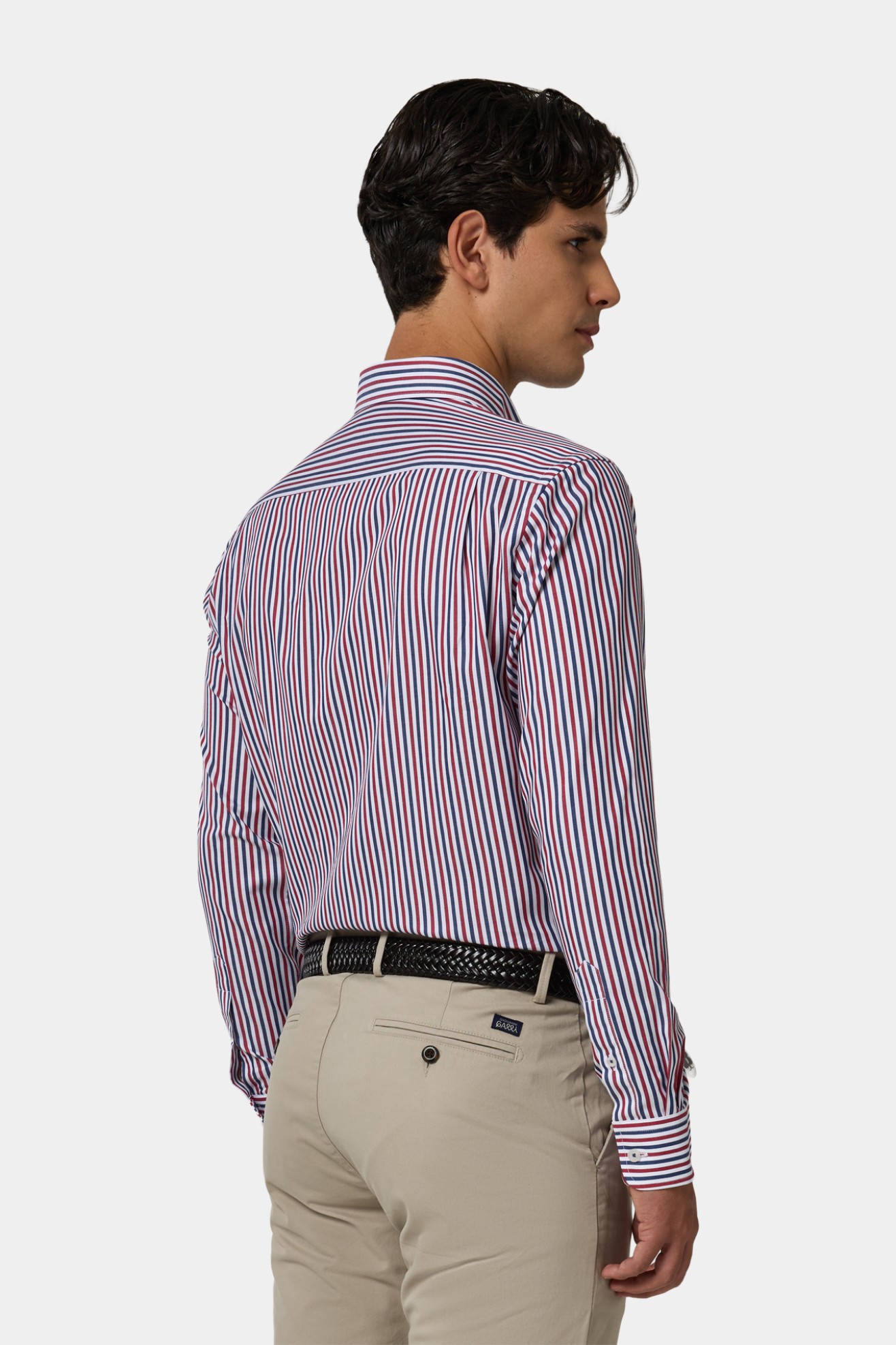 Camisa s riscas regular fit