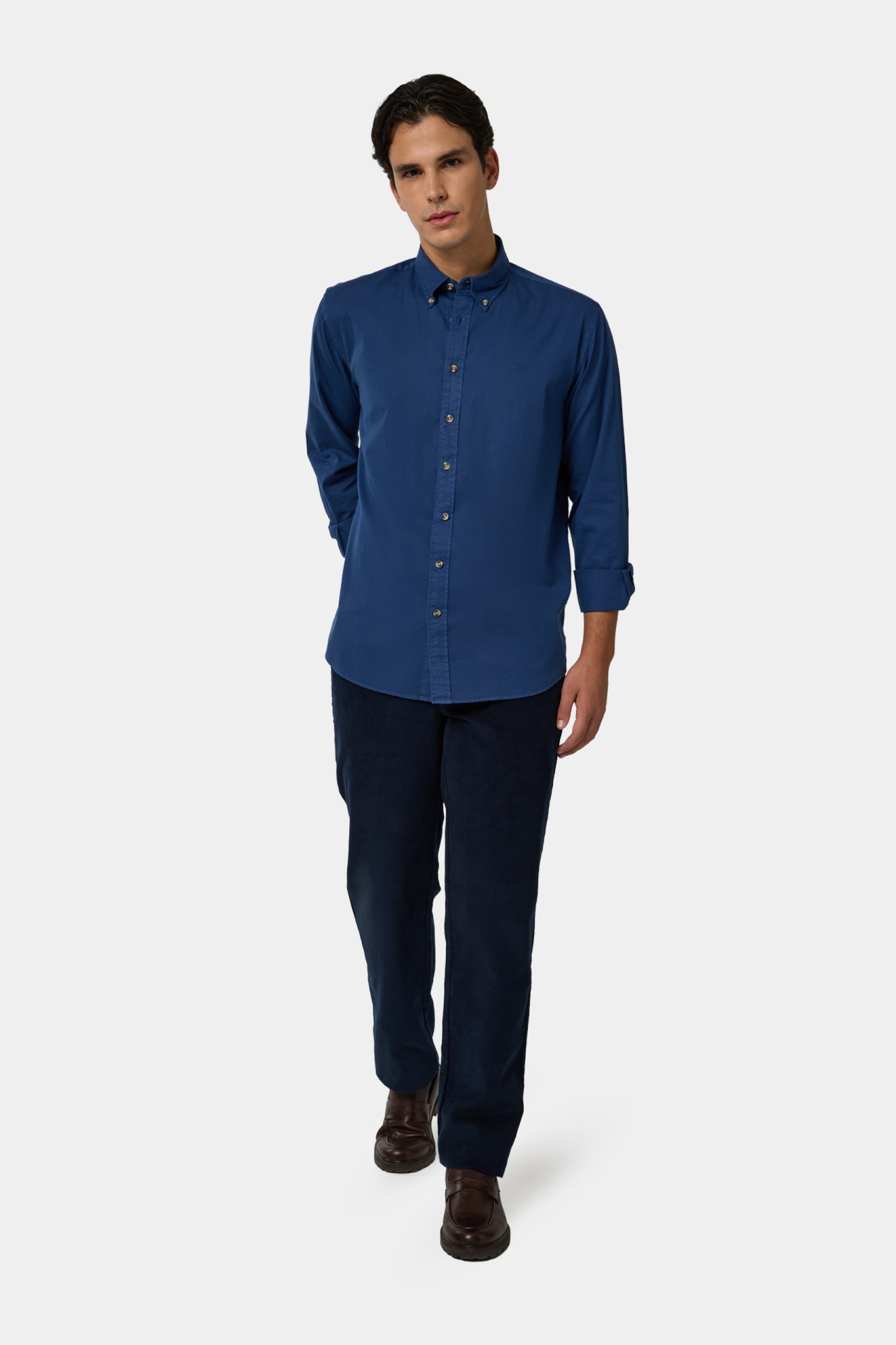 Camisa de corte regular en algodón