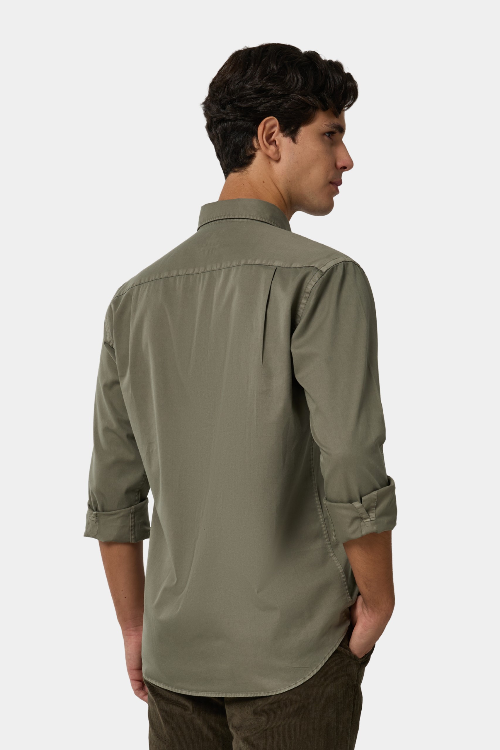 Camisa de corte regular en algodón