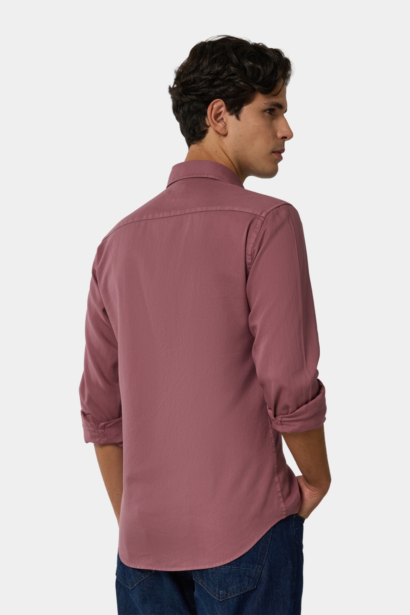 Camisa slim fit de algodn