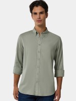 Camisa slim fit em algodo