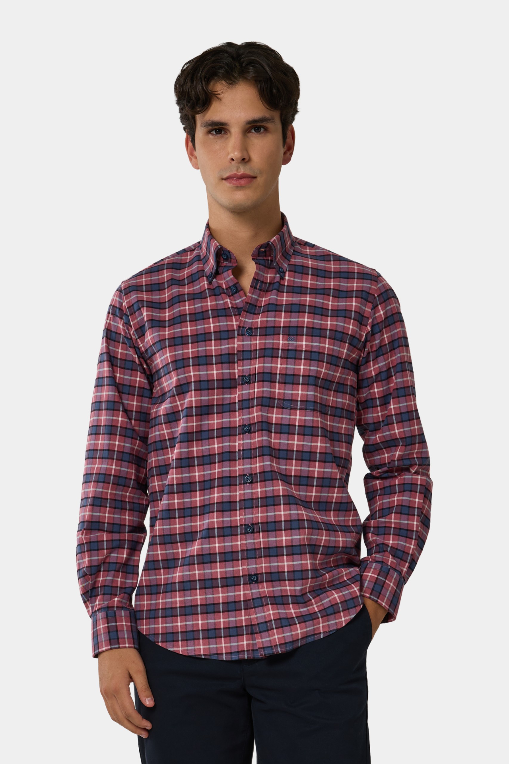 Camisa de cuadros de corte regular