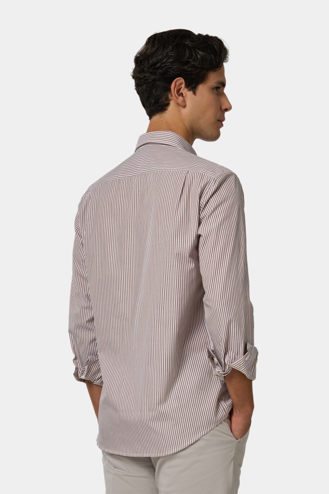 Camisa às riscas regular fit Camisa às riscas regular fit