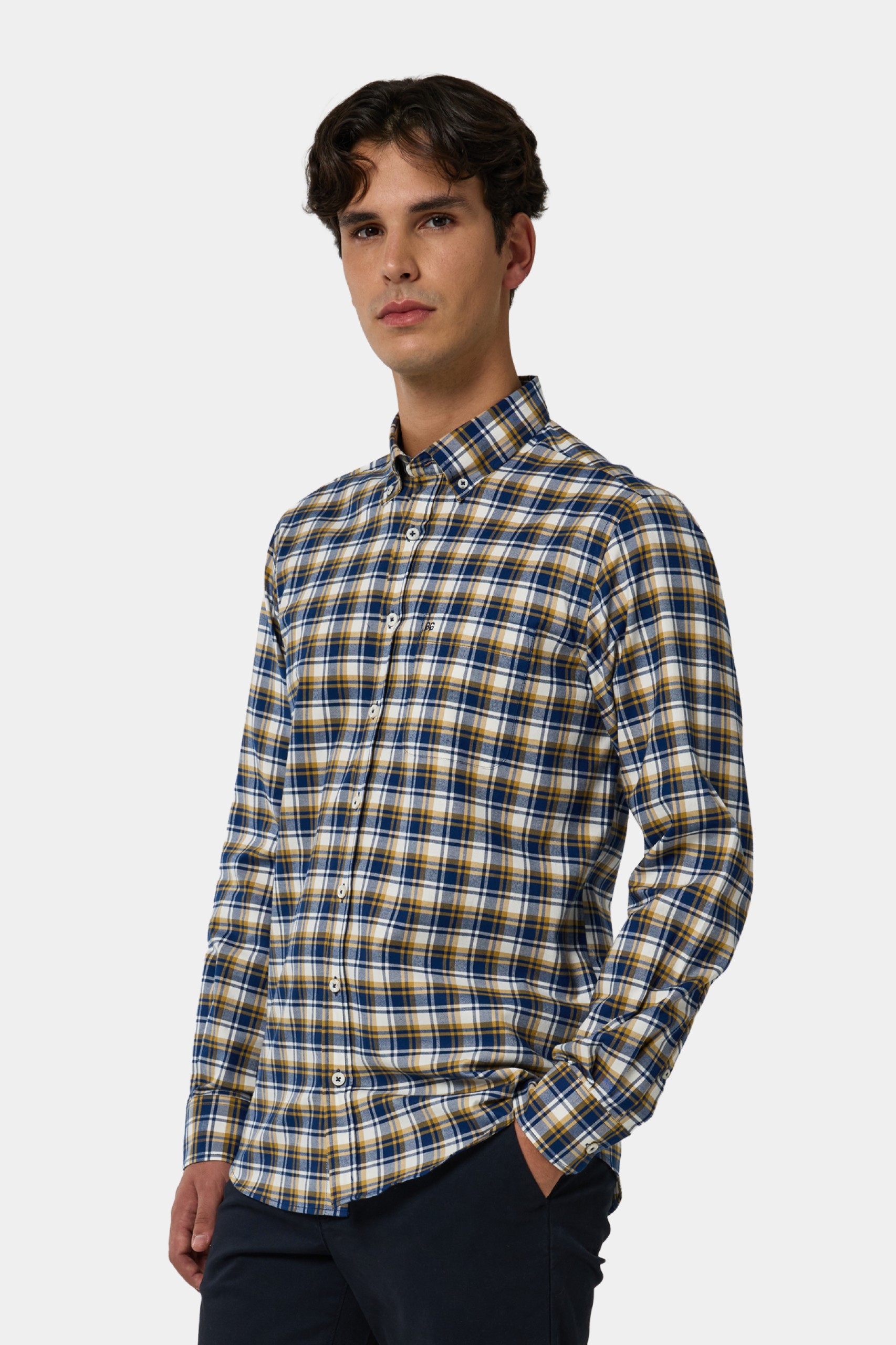 Camisa de cuadros de corte regular