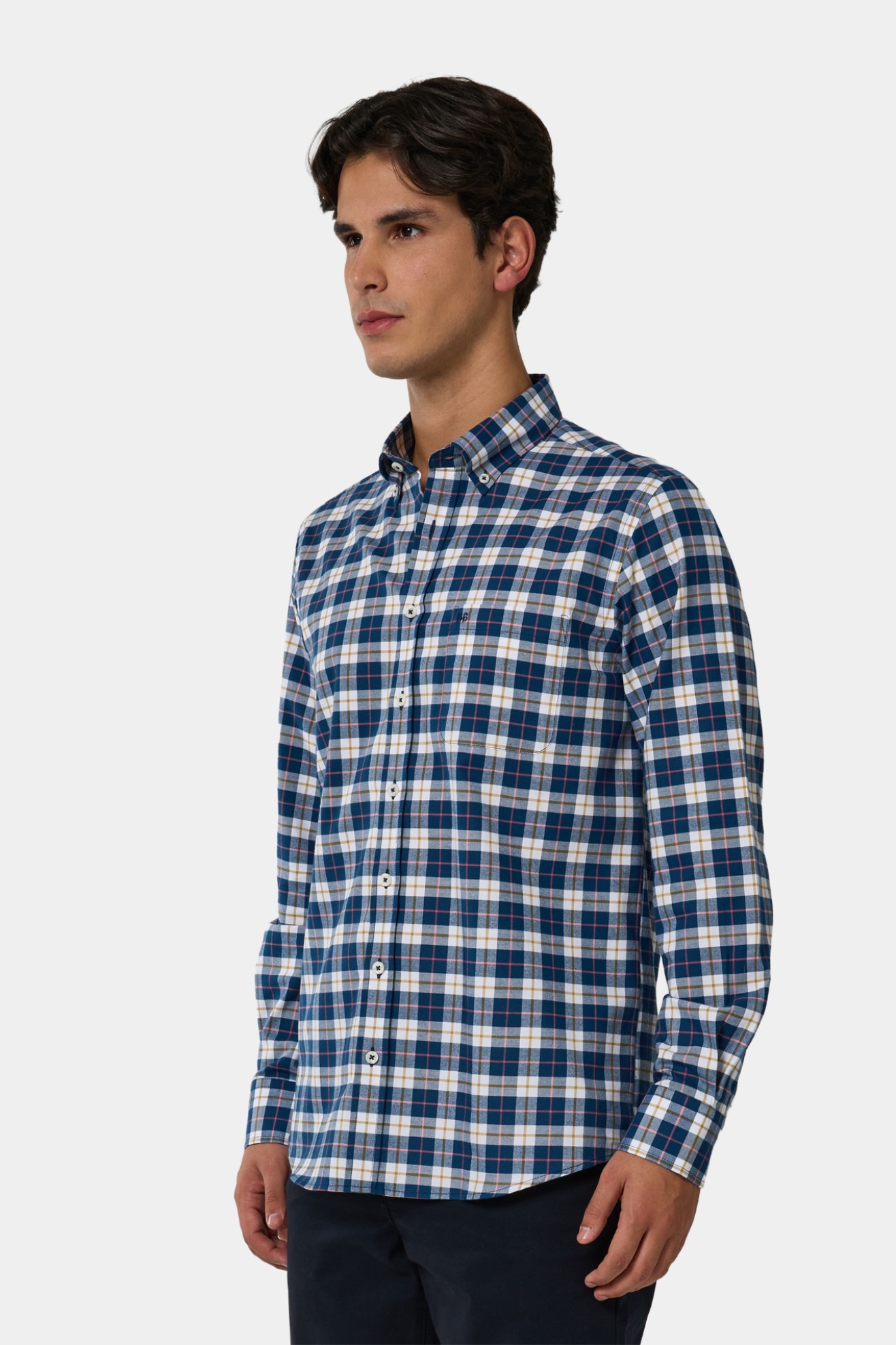 Camisa de cuadros de corte regular