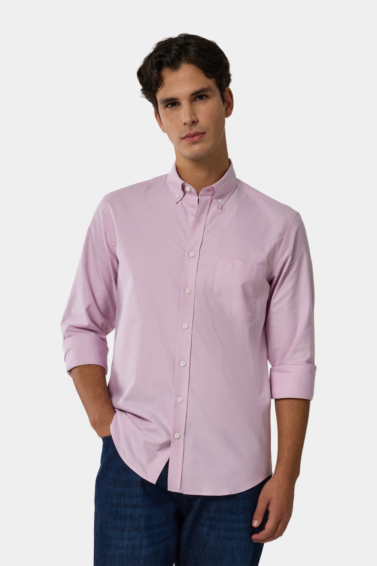 Camisa regular fit oxford