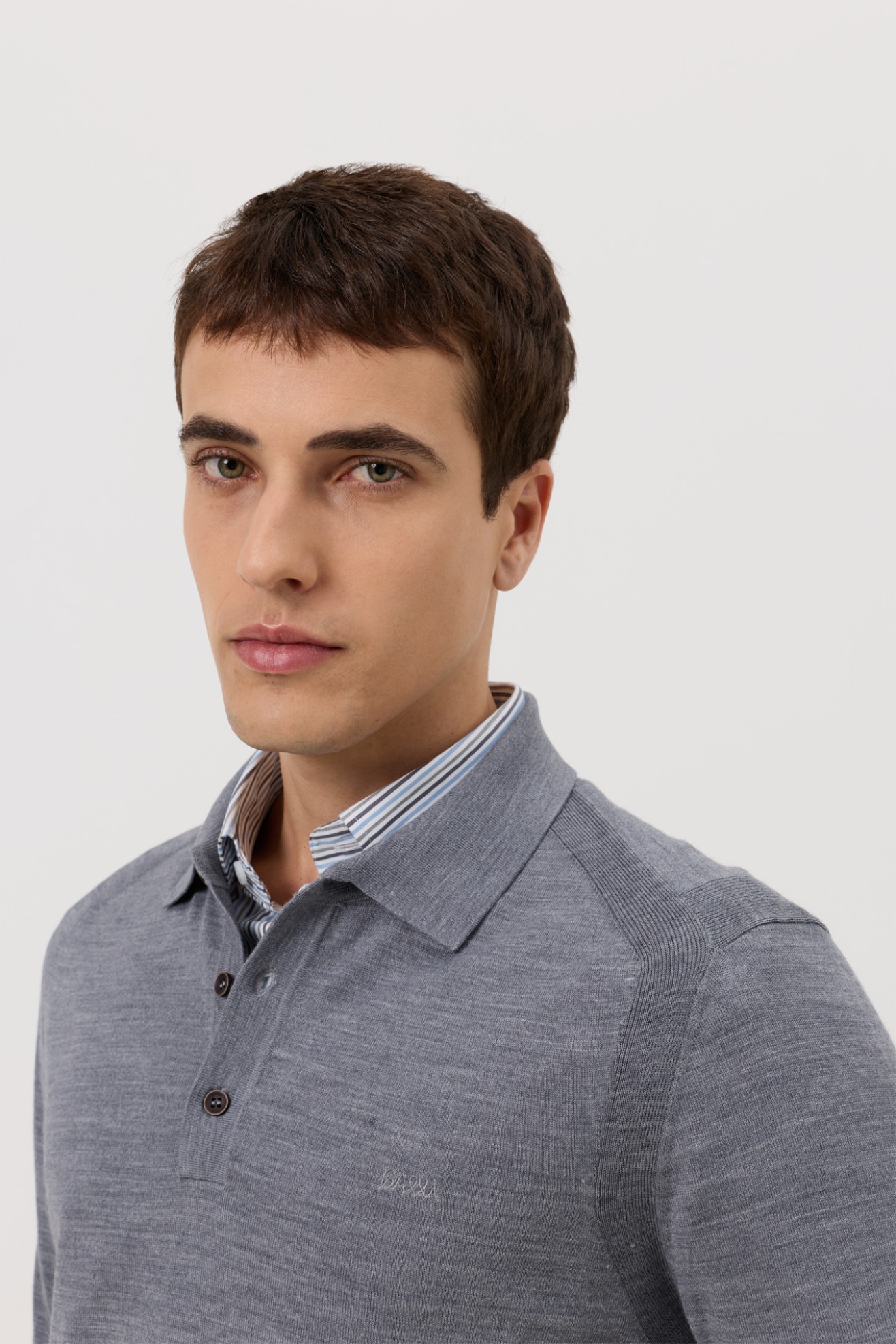 Polo regular fit em l�