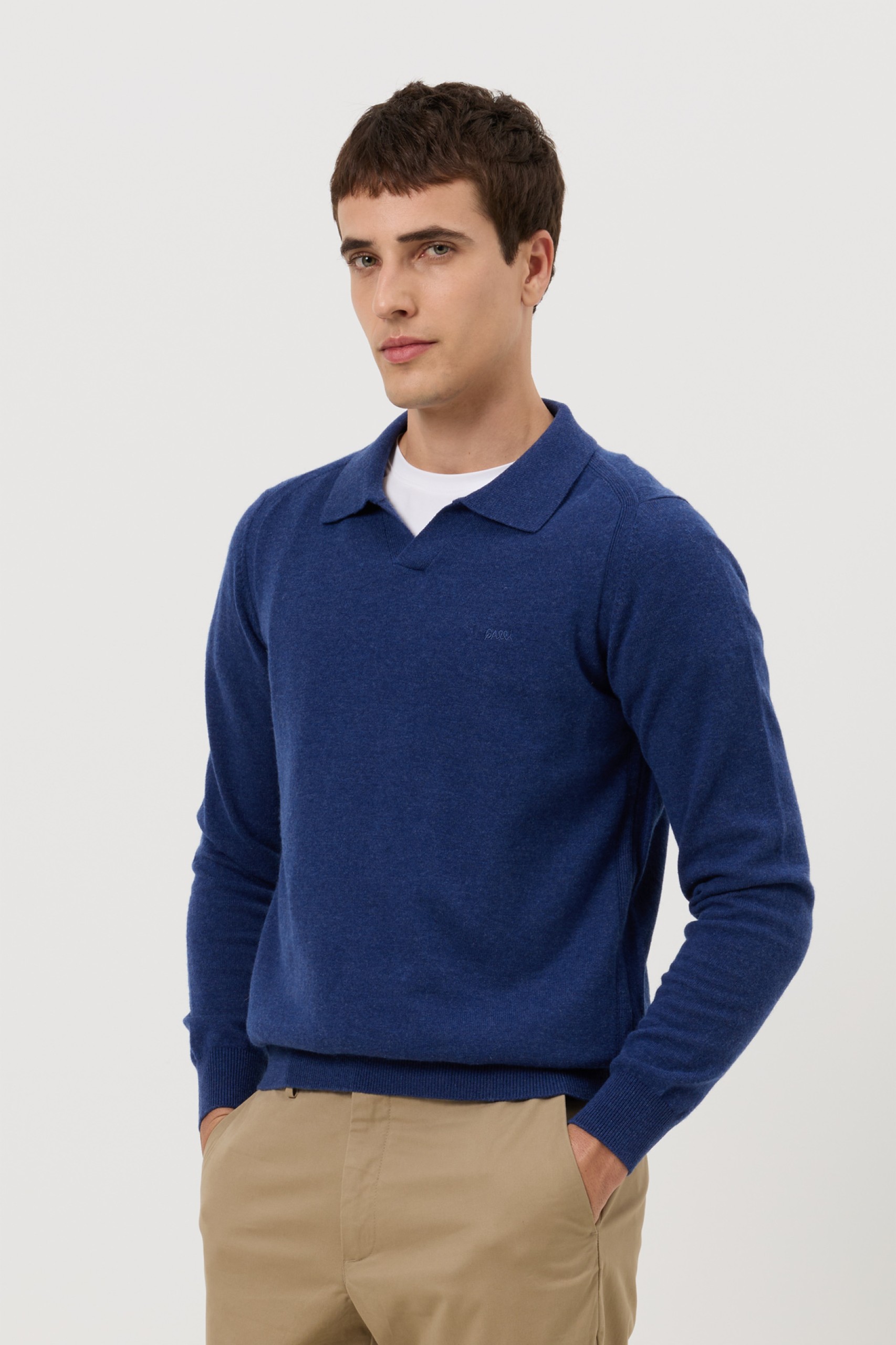 Polo de punto de lana