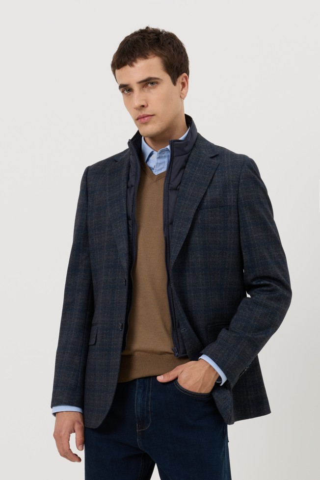 Blazer slim fit com colete Blazer slim fit com colete