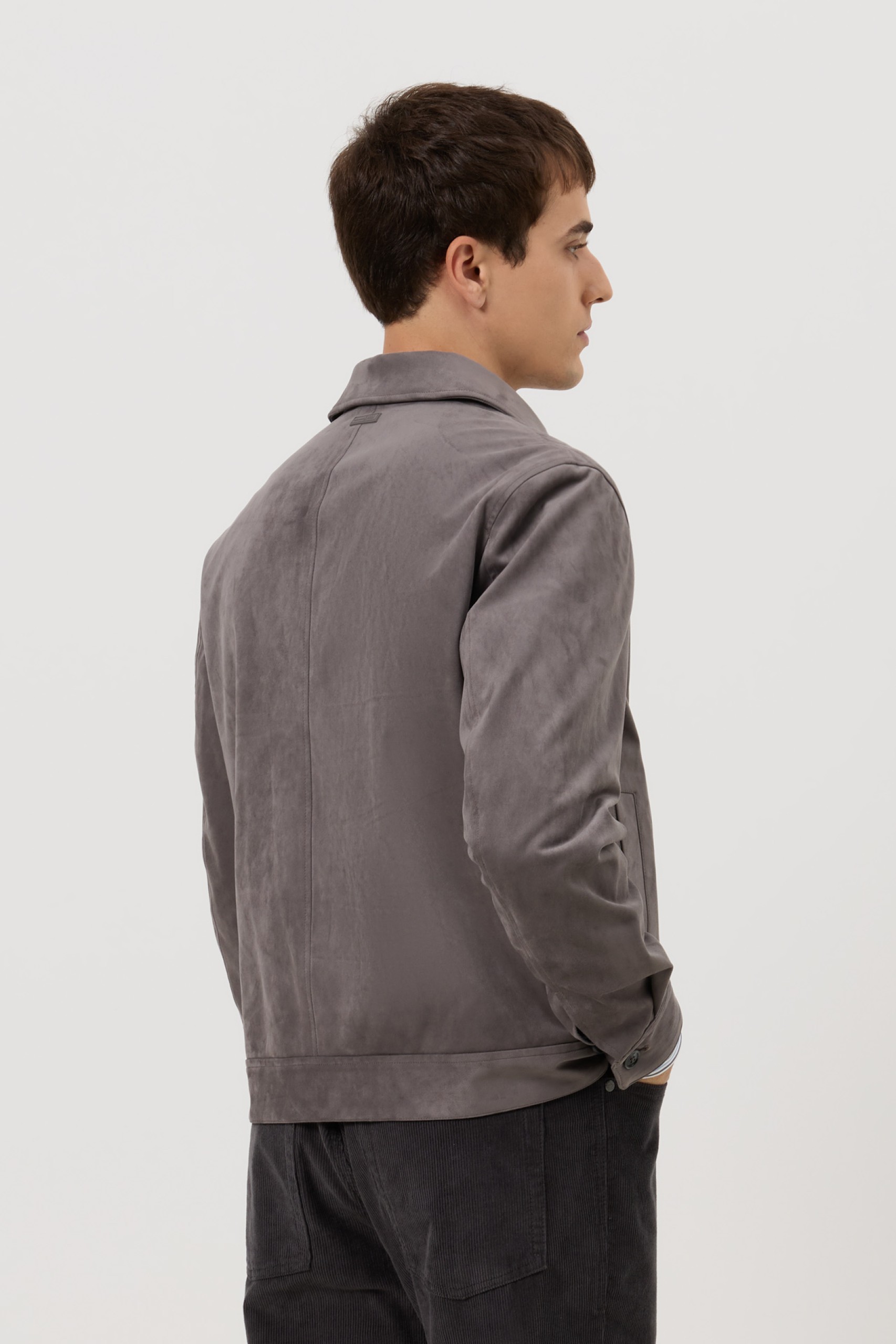 Chaqueta con efecto ante