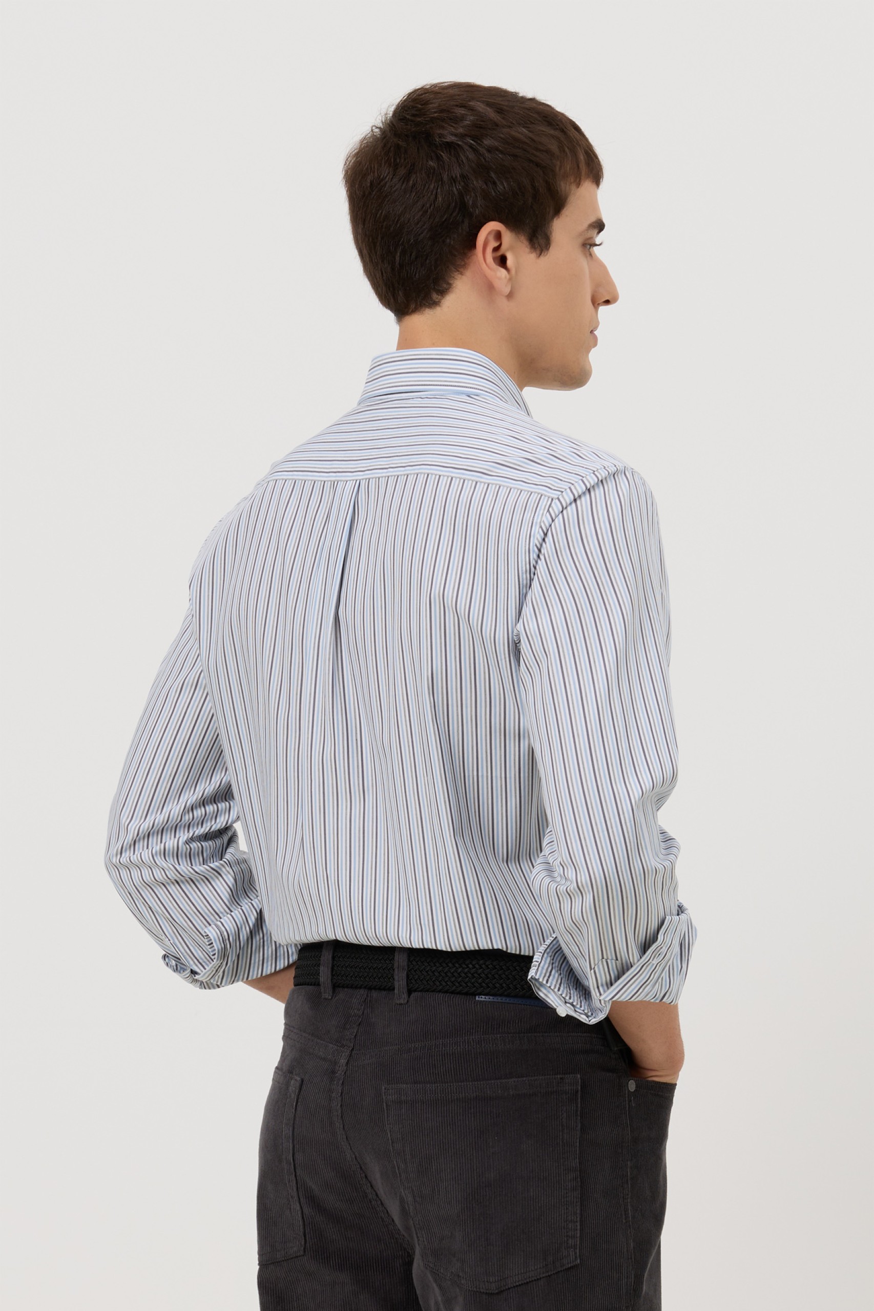 Camisa a rayas slim fit
