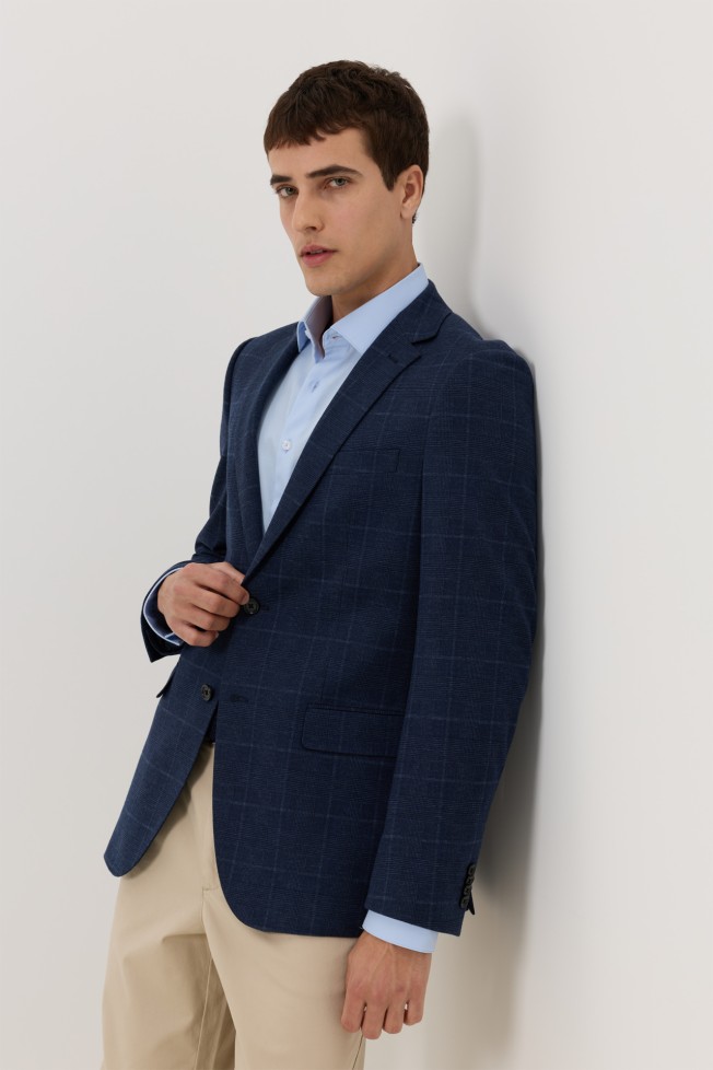 Blazer de malha slim fit