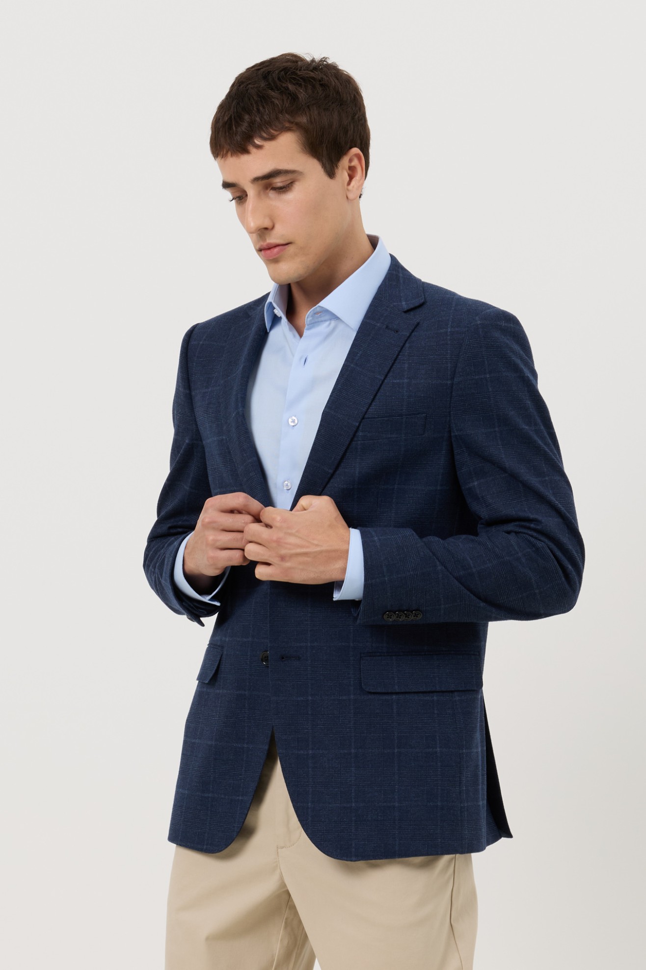 Blazer de malha slim fit