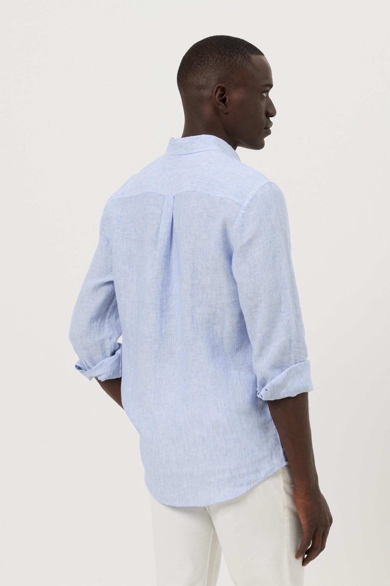 Camisa regular fit em linho