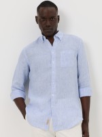 Camisa regular fit em linho