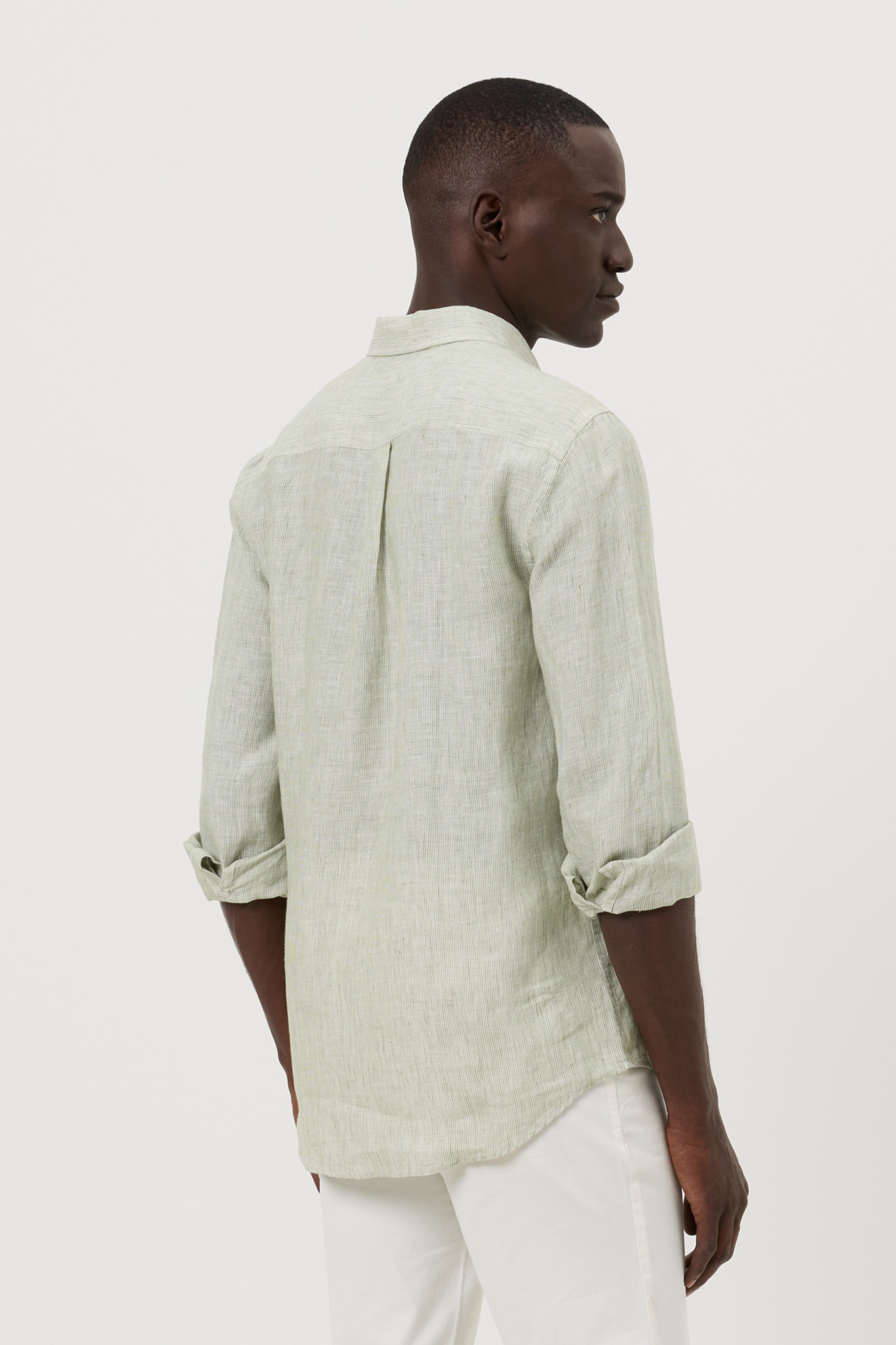 Camisa regular fit de lino