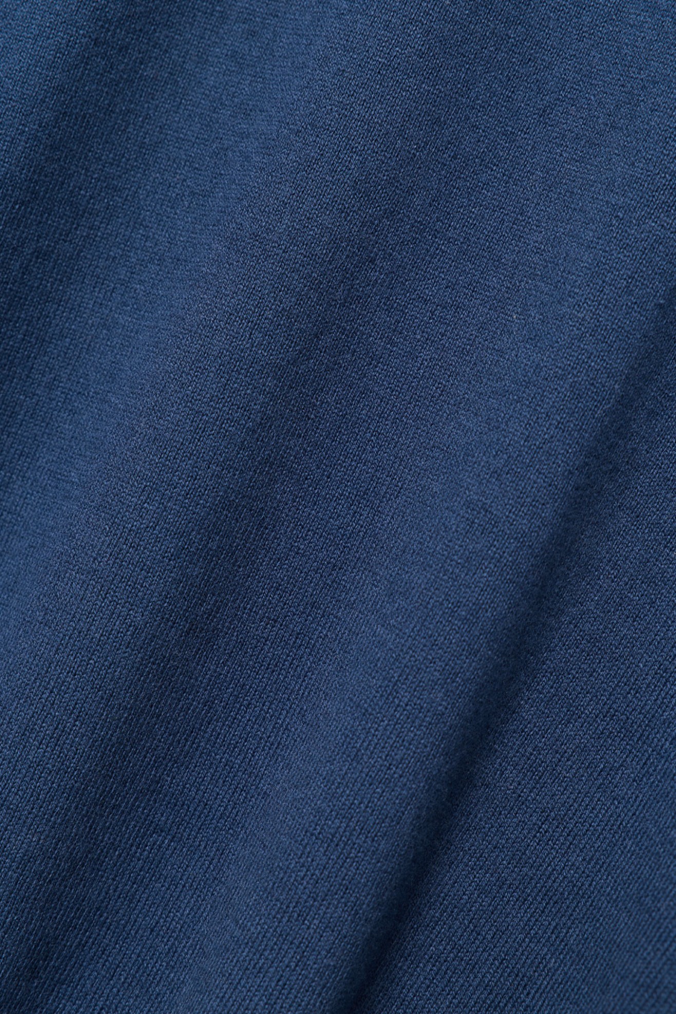 Camisola com decote em V azul-marinho