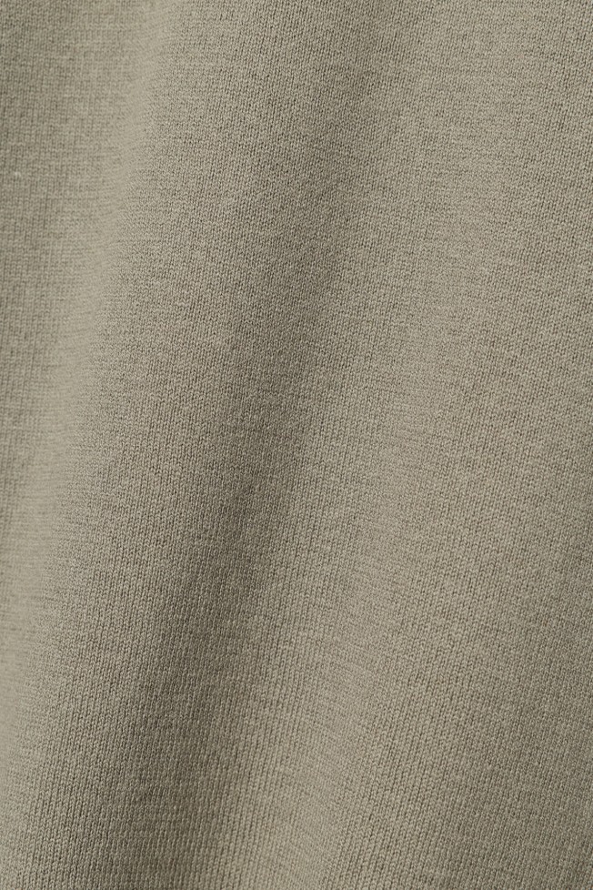 Camisola com decote em V caqui