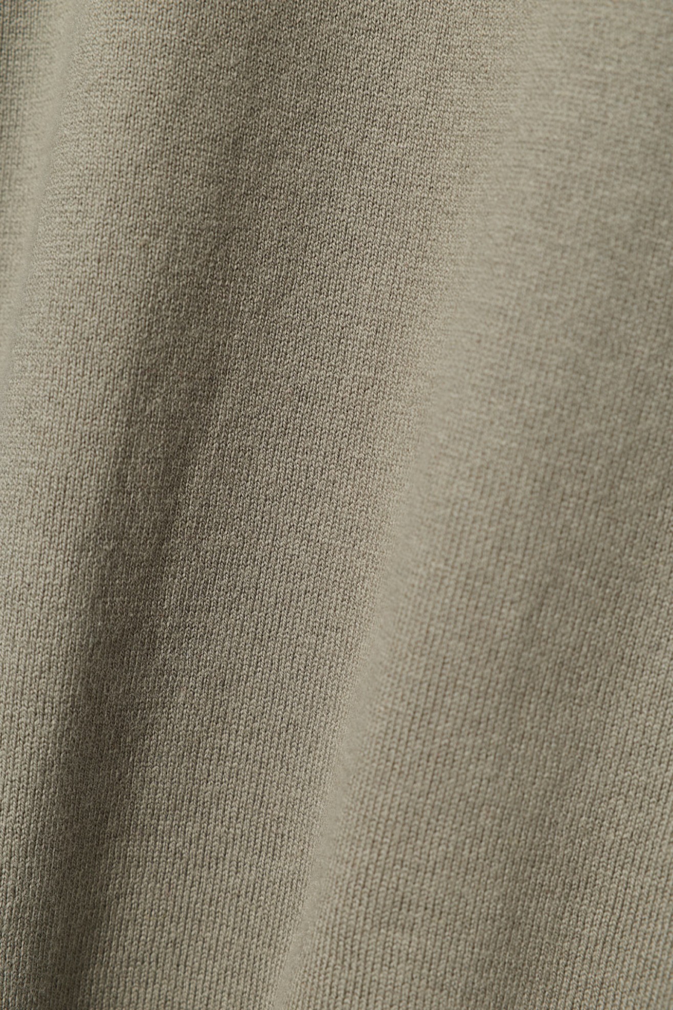 Camisola gola alta caqui com fecho