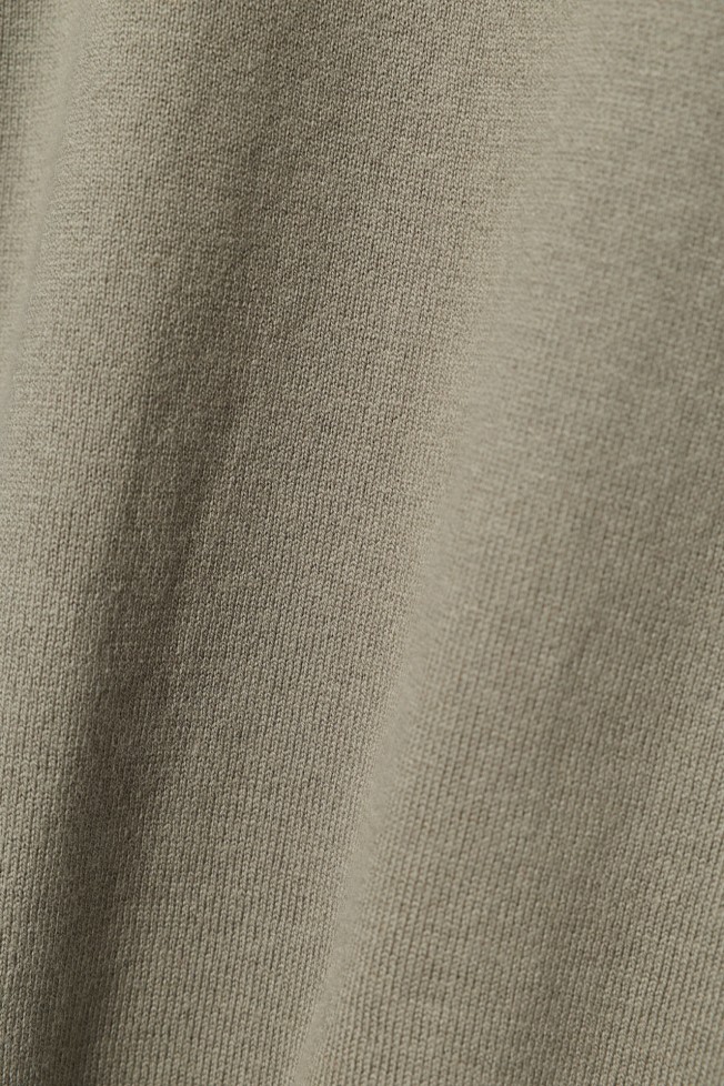 Jersey de cuello alto caqui con cremallera Jersey de cuello alto caqui con cremallera