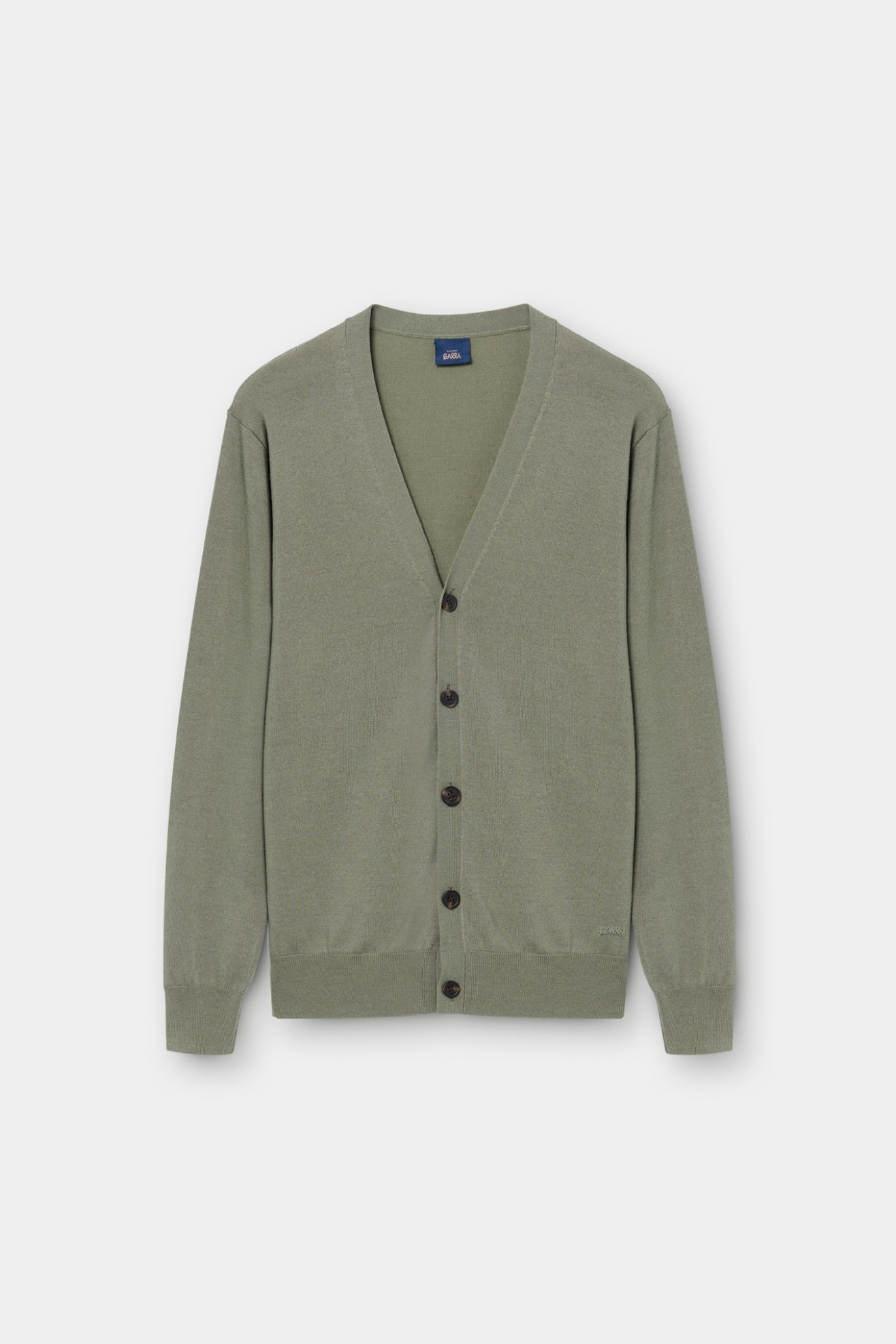 Casaco de malha regular fit em caqui