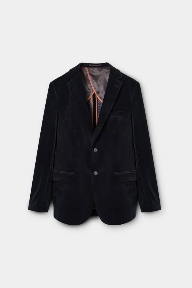 Blazer de terciopelo slim fit Blazer de terciopelo slim fit