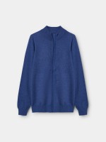 Casaco de malha com fecho