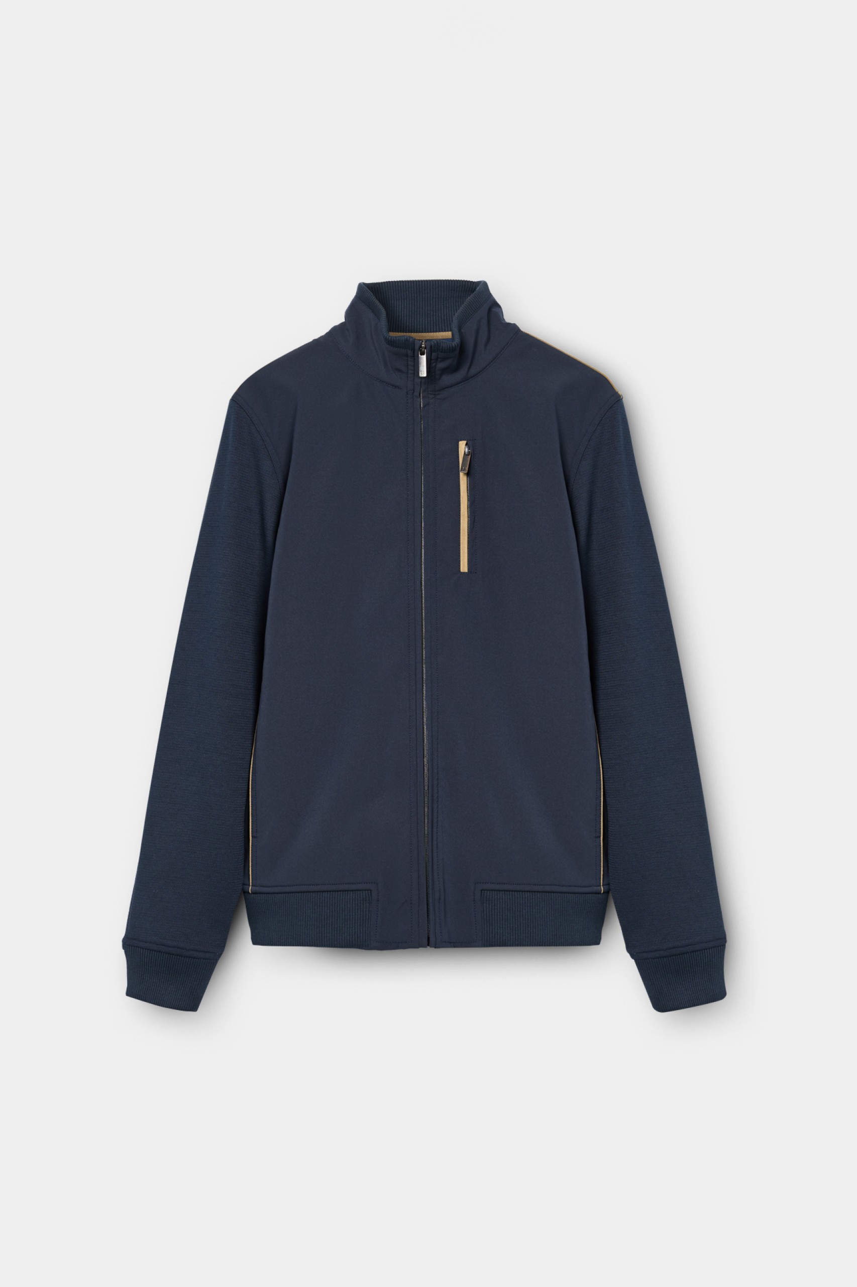 Chaqueta con detalles de ante