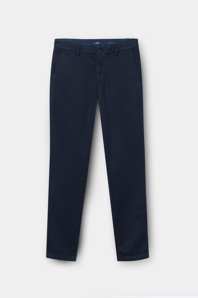 Calças chino com textura slim fit Calças chino com textura slim fit