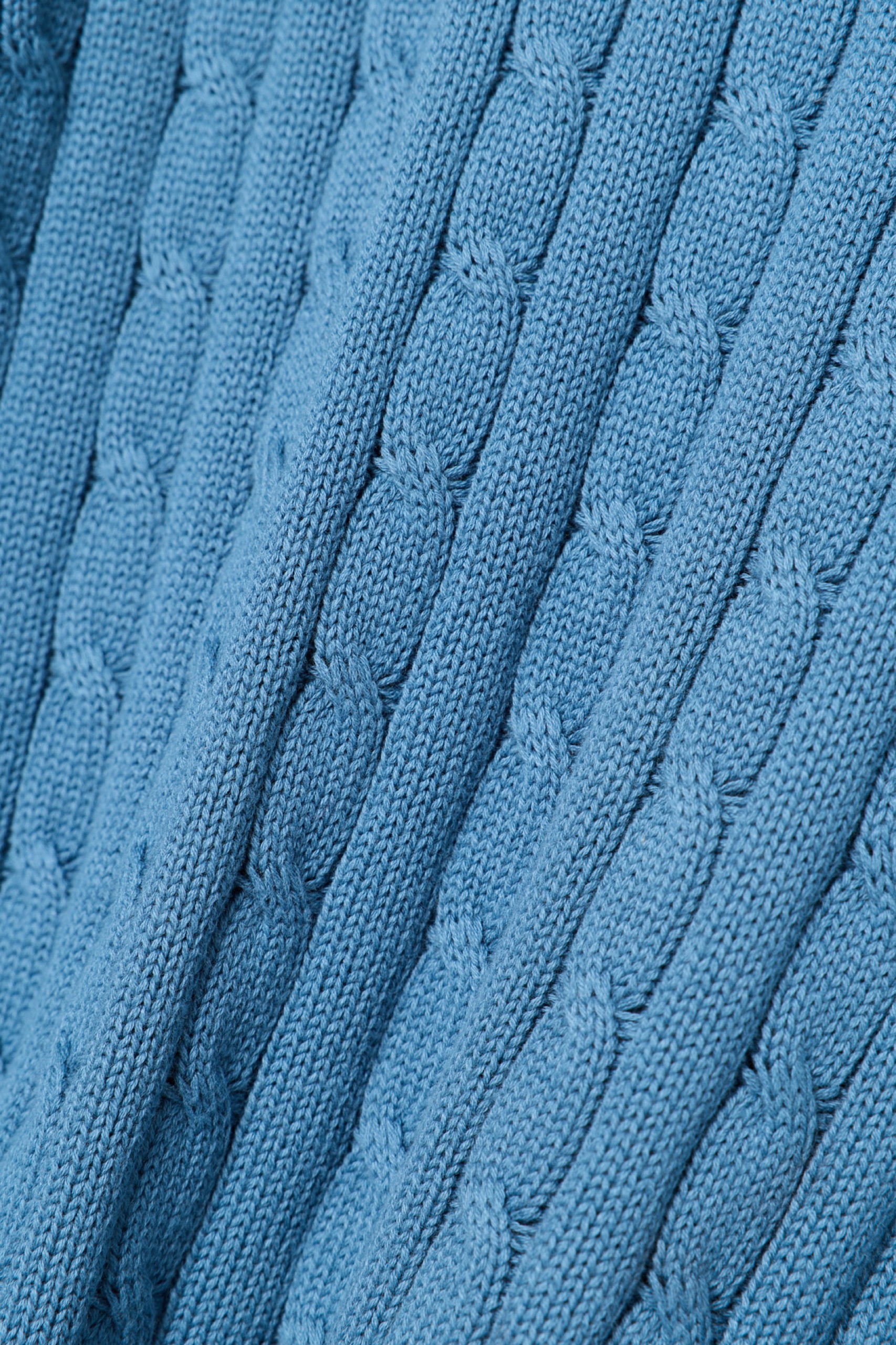 Jersey de punto azul grisáceo