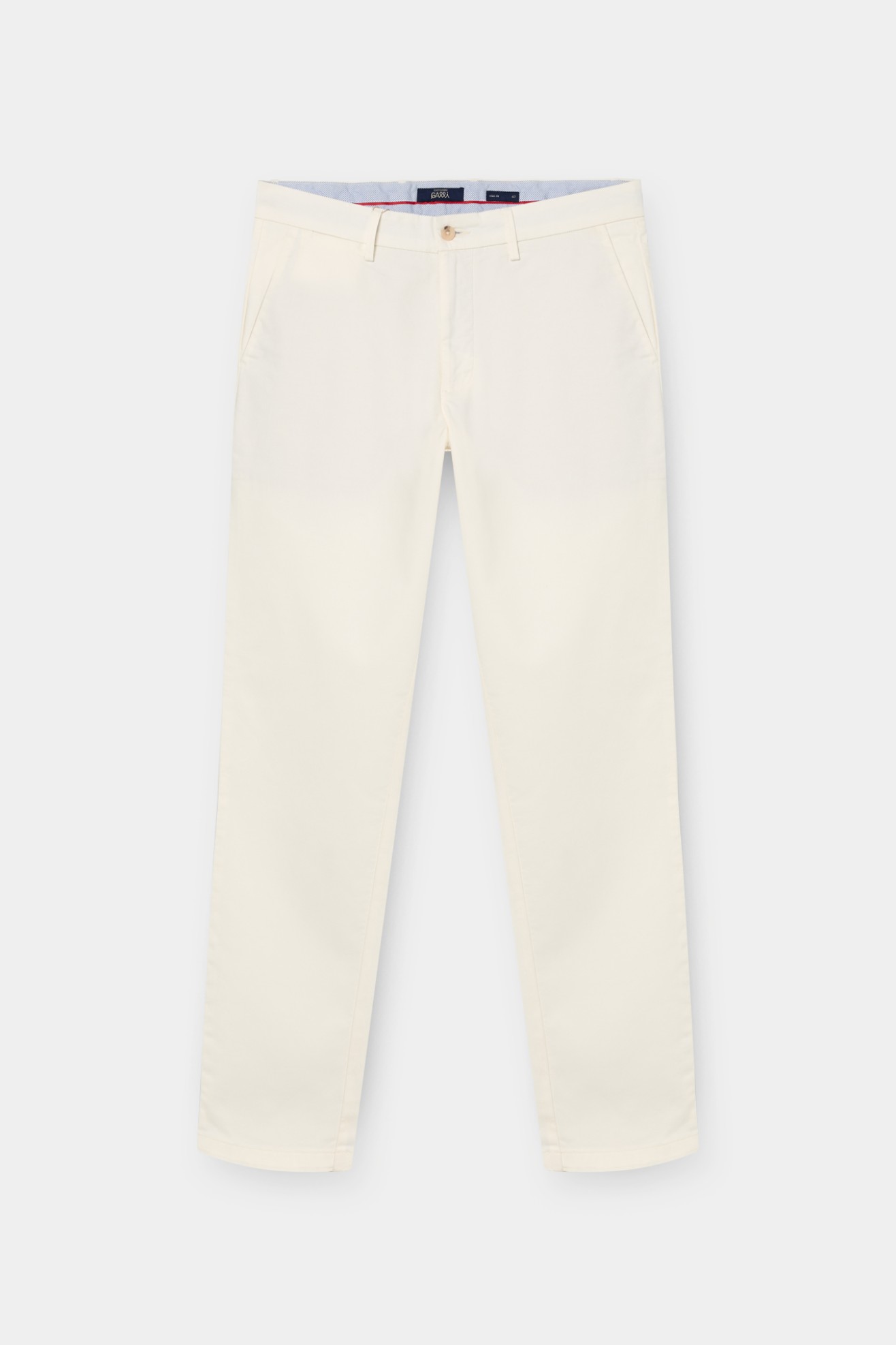 Cal�as chino slim fit em algod�o