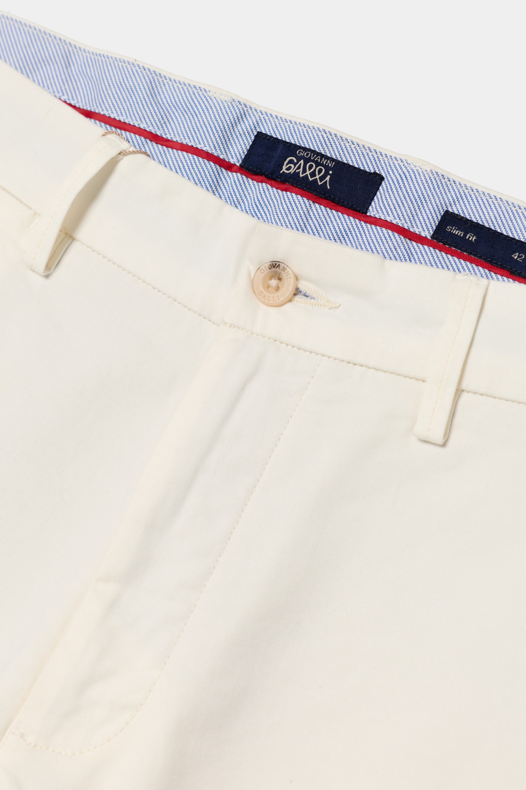 Pantalones chinos slim fit de algodón