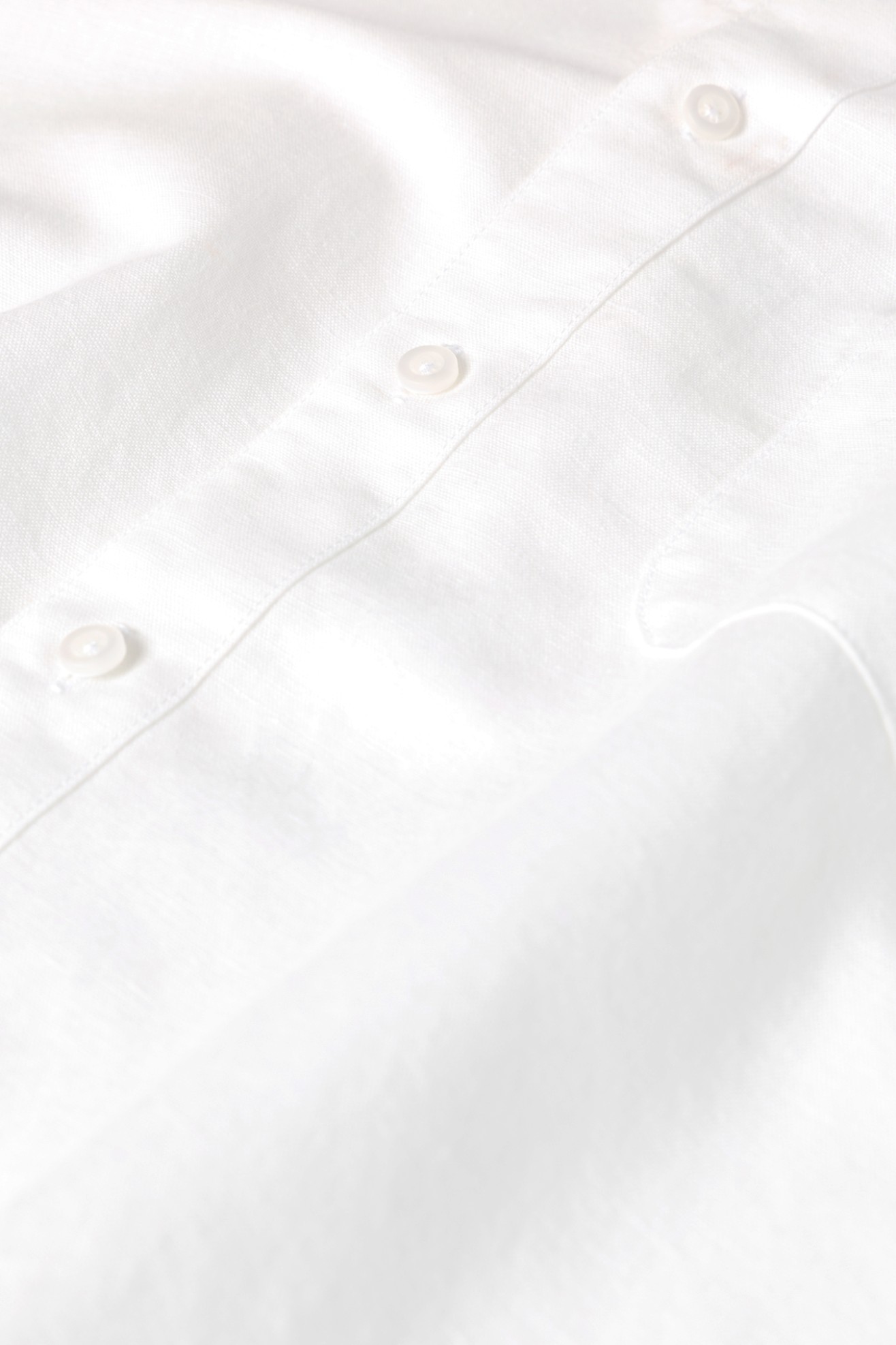 Camisa regular fit em linho e algod�o