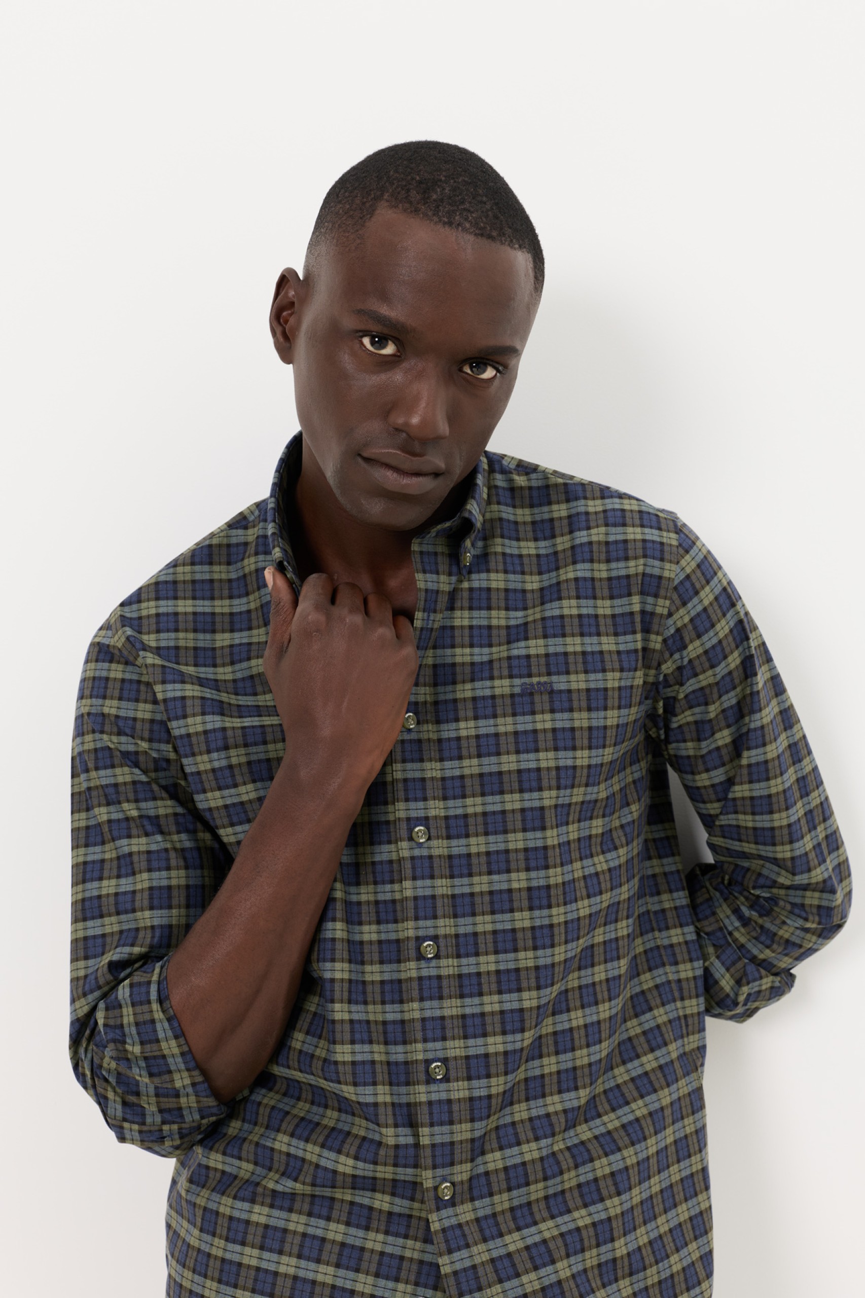 Camisa a cuadros de corte regular