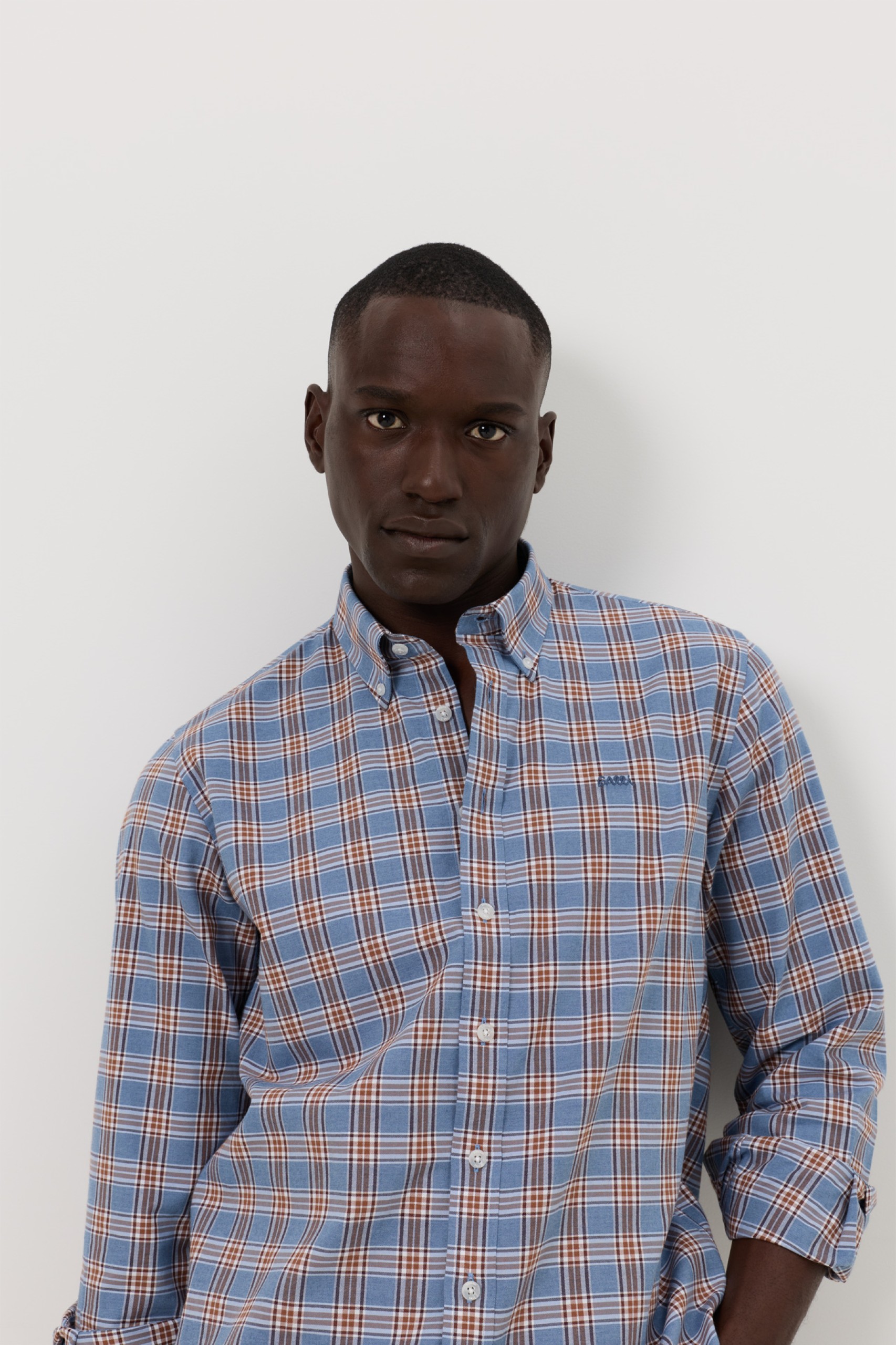 Camisa a cuadros de corte regular