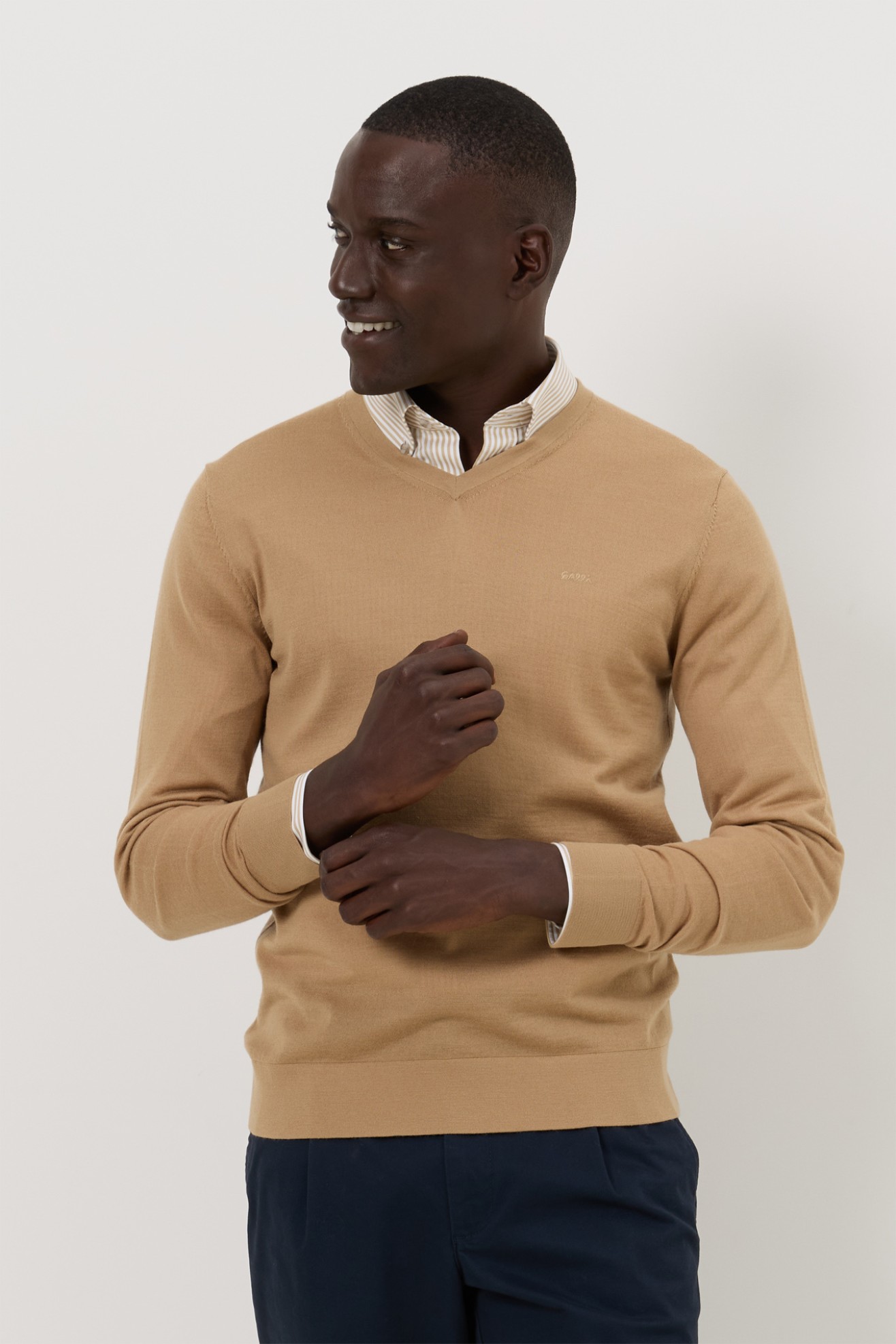 Camisola de malha em l� merino