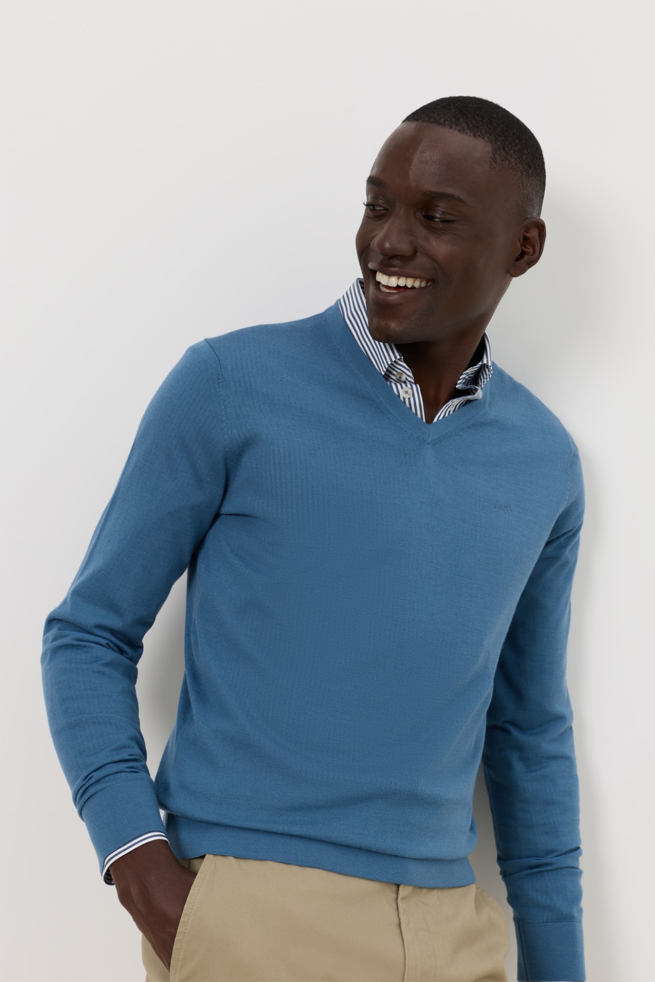 Camisola de malha em l� merino