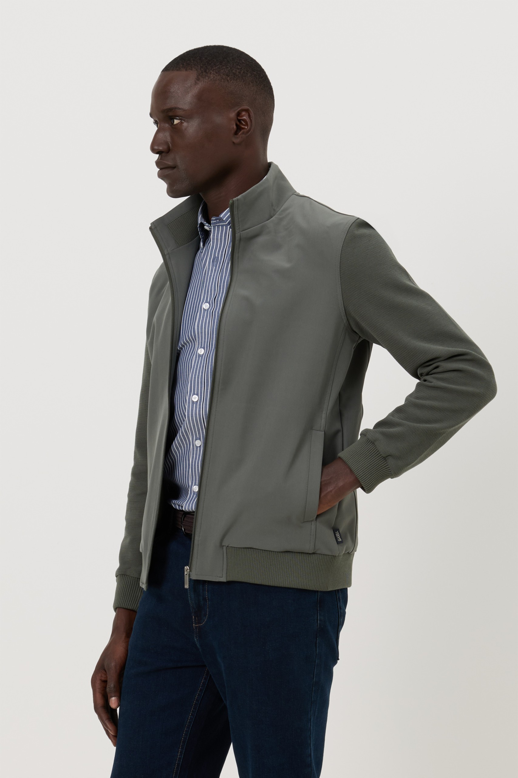 Chaqueta de punto y tejido