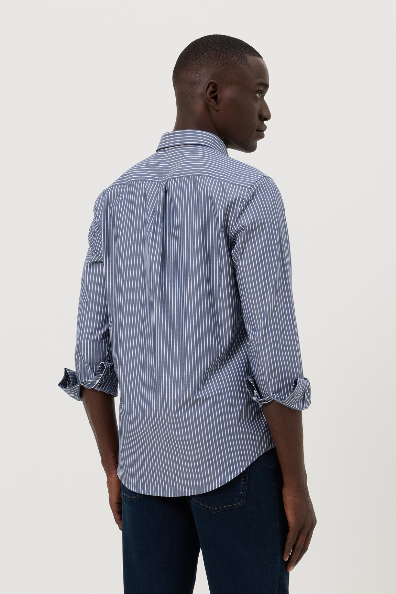 Camisa �s riscas regular fit