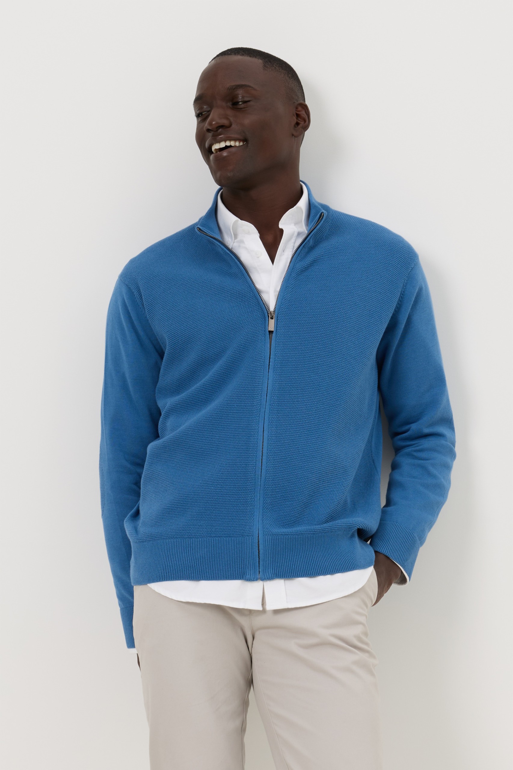 Chaqueta de punto tricotada