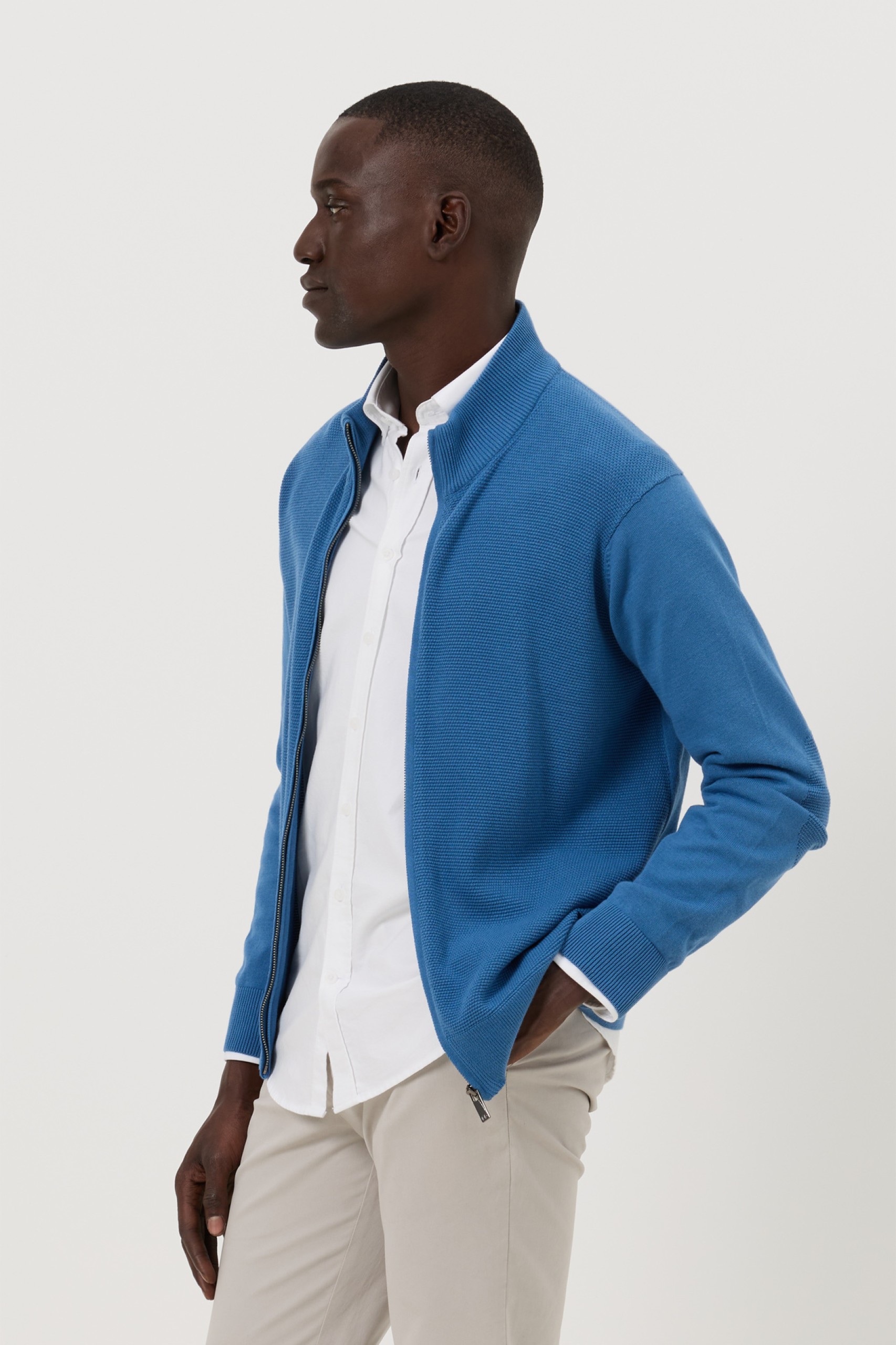 Chaqueta de punto tricotada