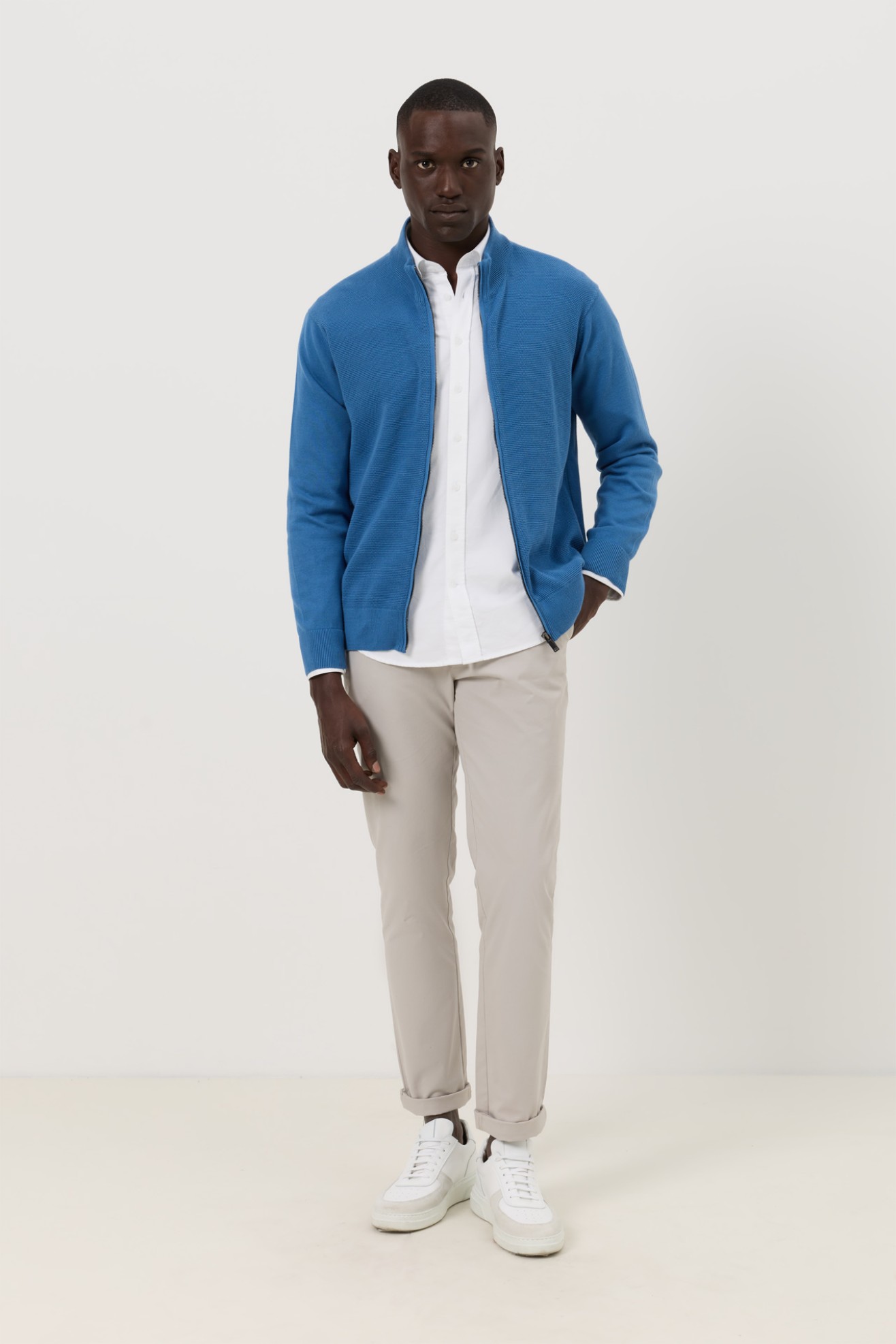 Chaqueta de punto tricotada