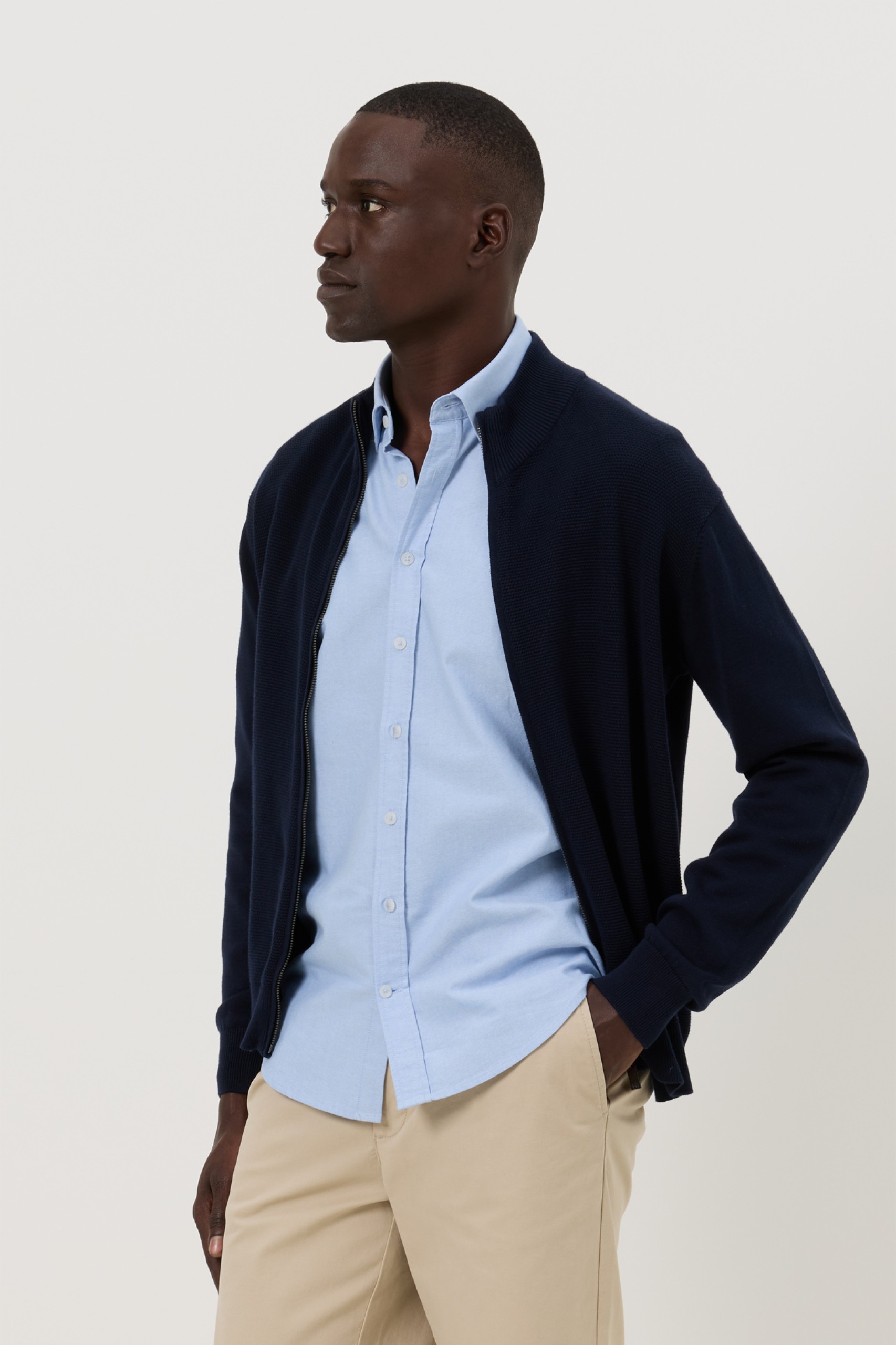 Chaqueta de punto tricotada