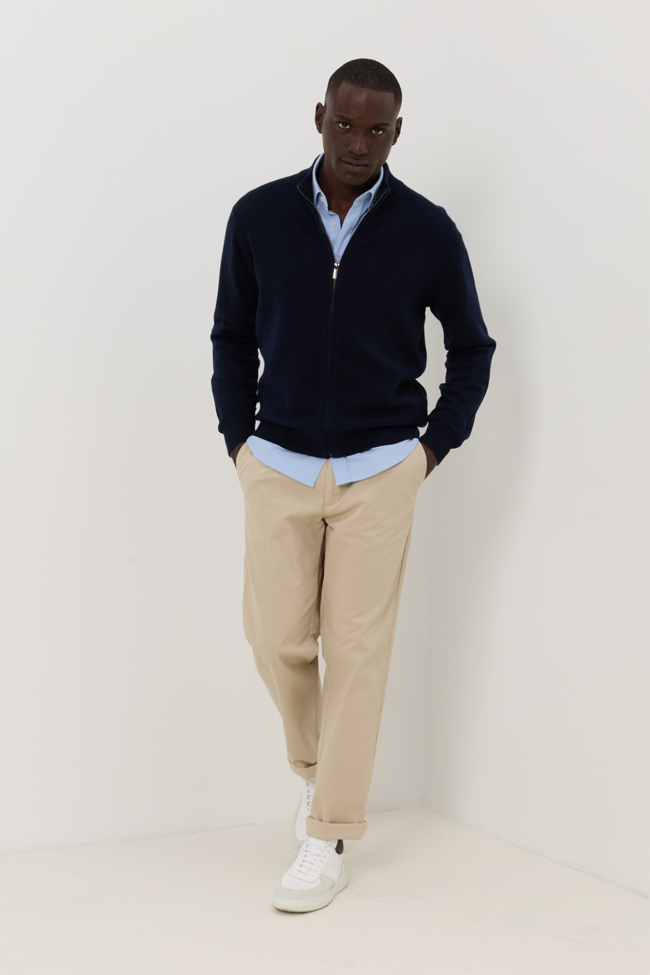 Chaqueta de punto tricotada