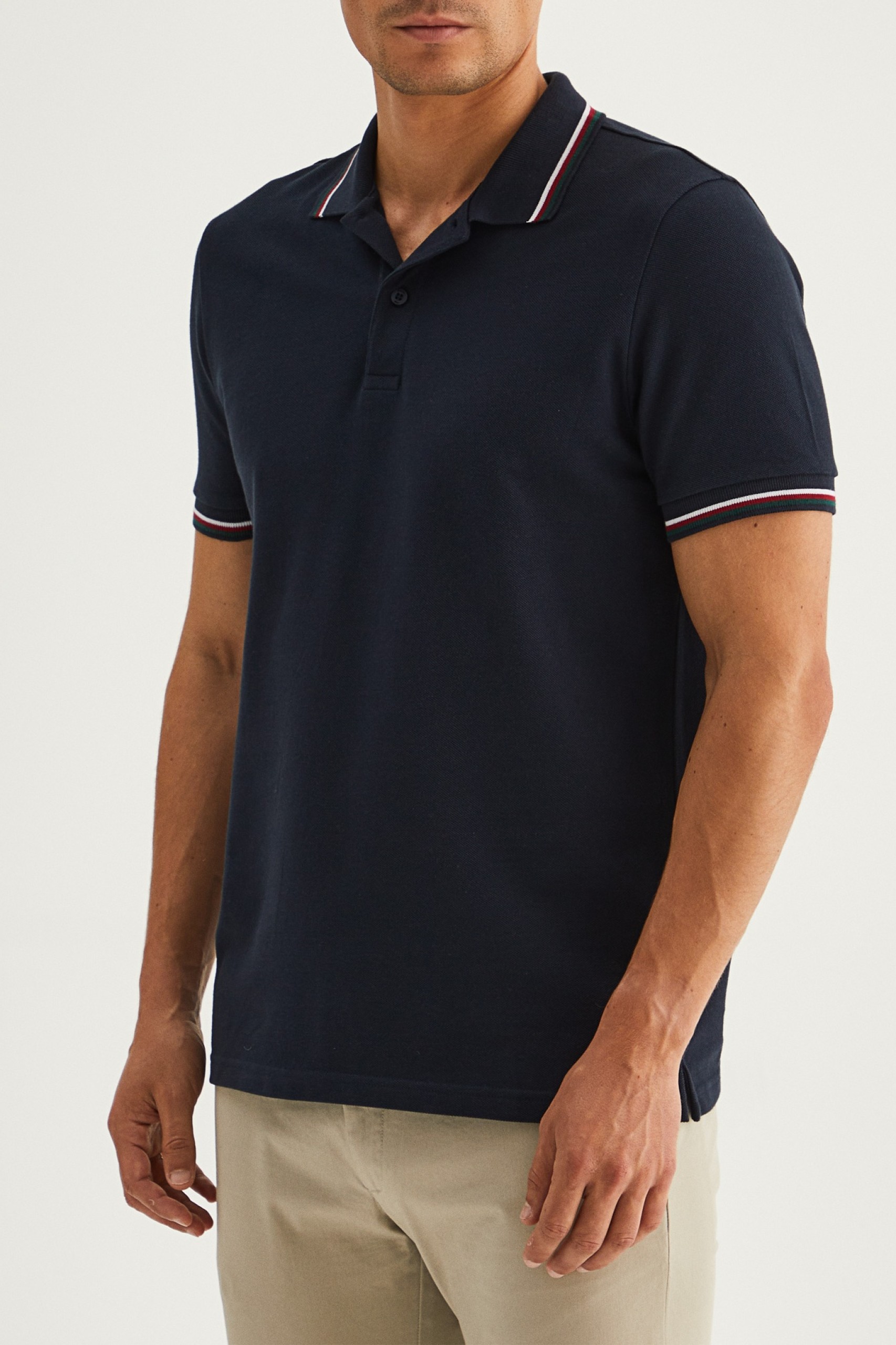 Polo piqué 100% algodão